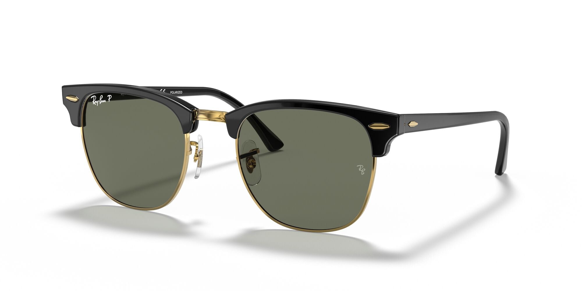 RAY-BAN CLUBMASTER, 0RB3016, 901/58 Black On Gold, 55