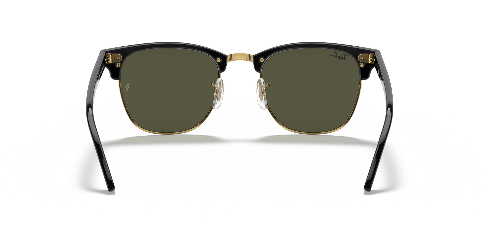RAY-BAN CLUBMASTER, 0RB3016, W0365 Black On Gold, 51
