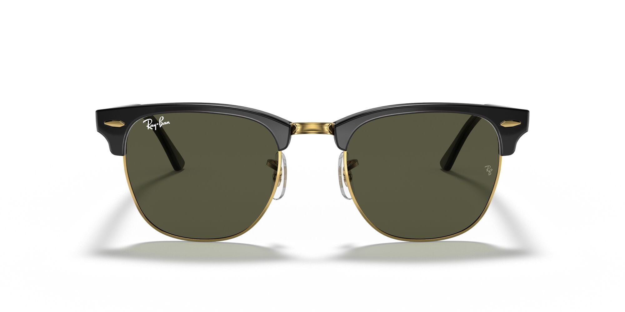 RAY-BAN CLUBMASTER, 0RB3016, W0365 Black On Gold, 51