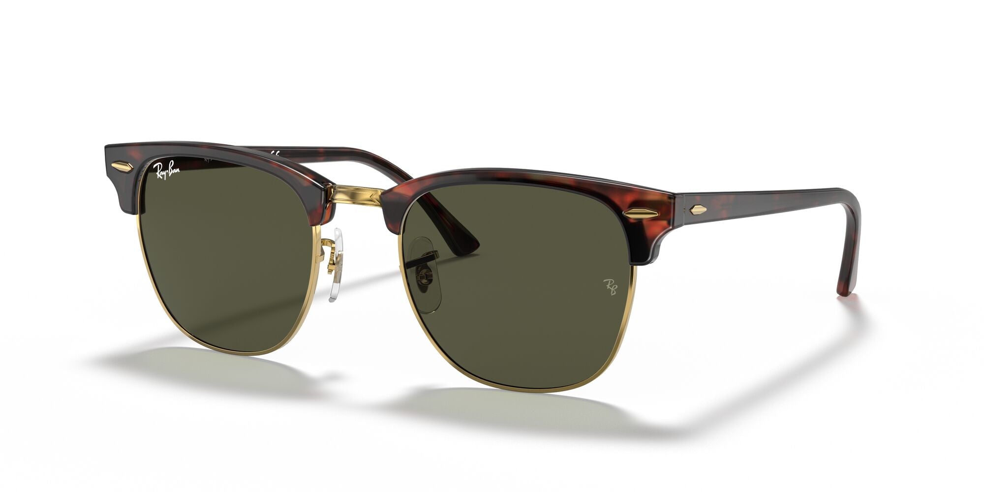 RAY-BAN CLUBMASTER, 0RB3016, W0366 Tortoise On Gold, 55