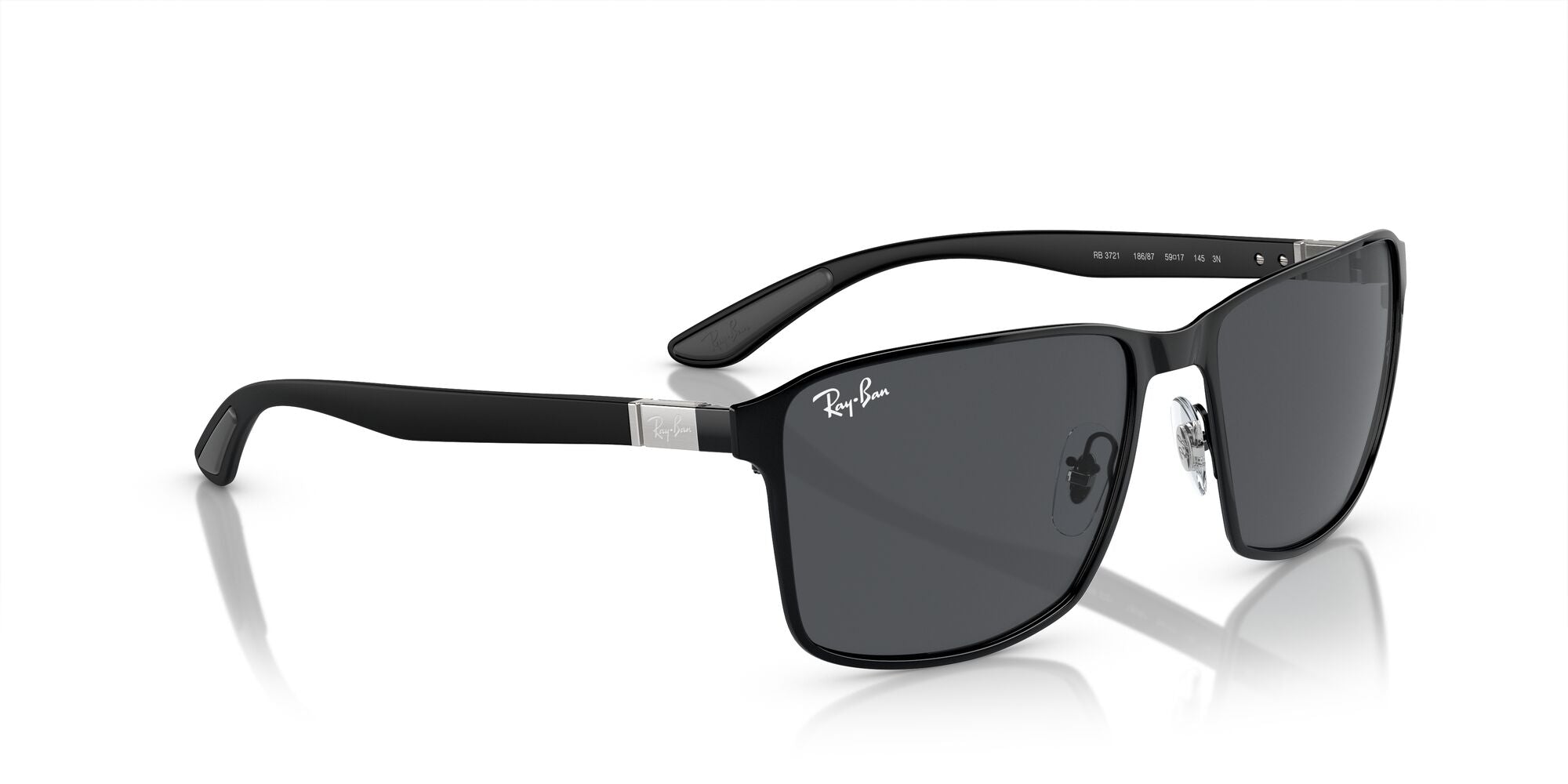 Ray-Ban RB3721 186/87 Black On Black 59mm | Eye Concepts Australia