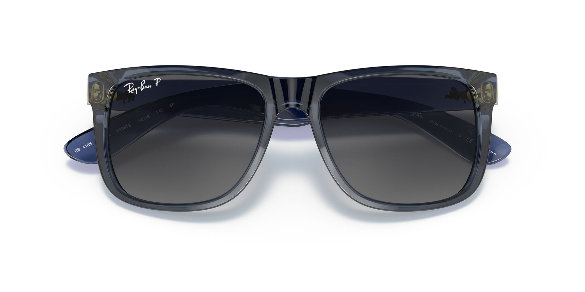 Ray-Ban Justin RB4165 6596T3 Transparent Blue 55mm | Eye Concepts Australia