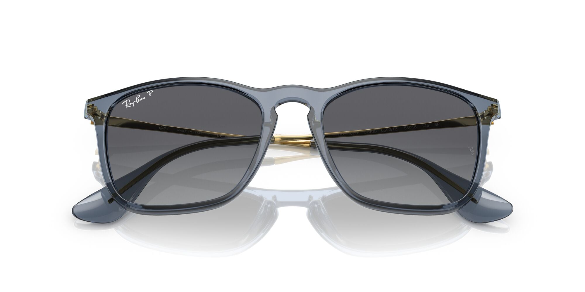Ray-Ban Chris RB4187F 6592T3 Transparent Blue 54mm | Eye Concepts Australia