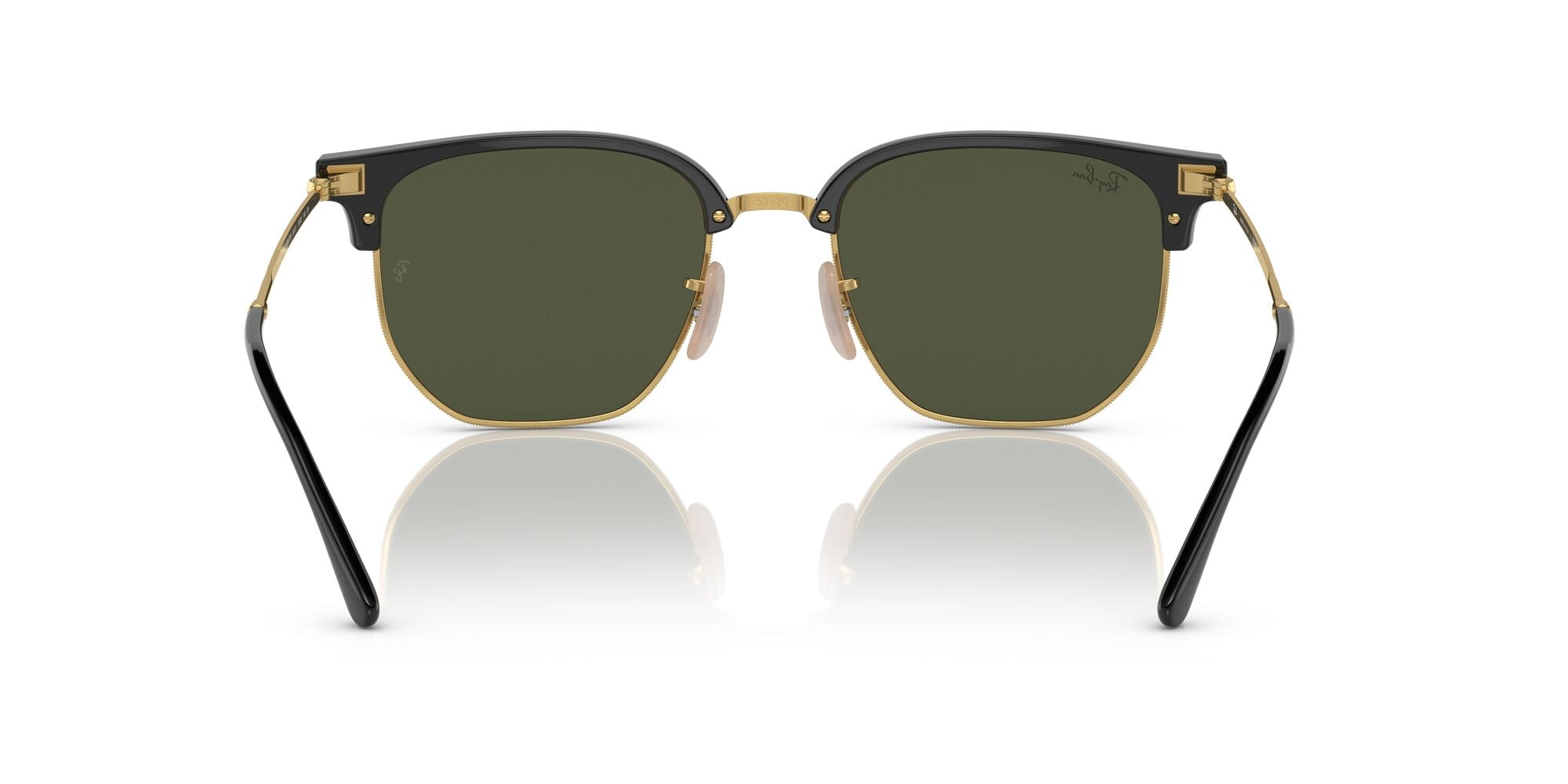 RAY-BAN NEW CLUBMASTER, 0RB4416, 601/31 Black On Gold, 53