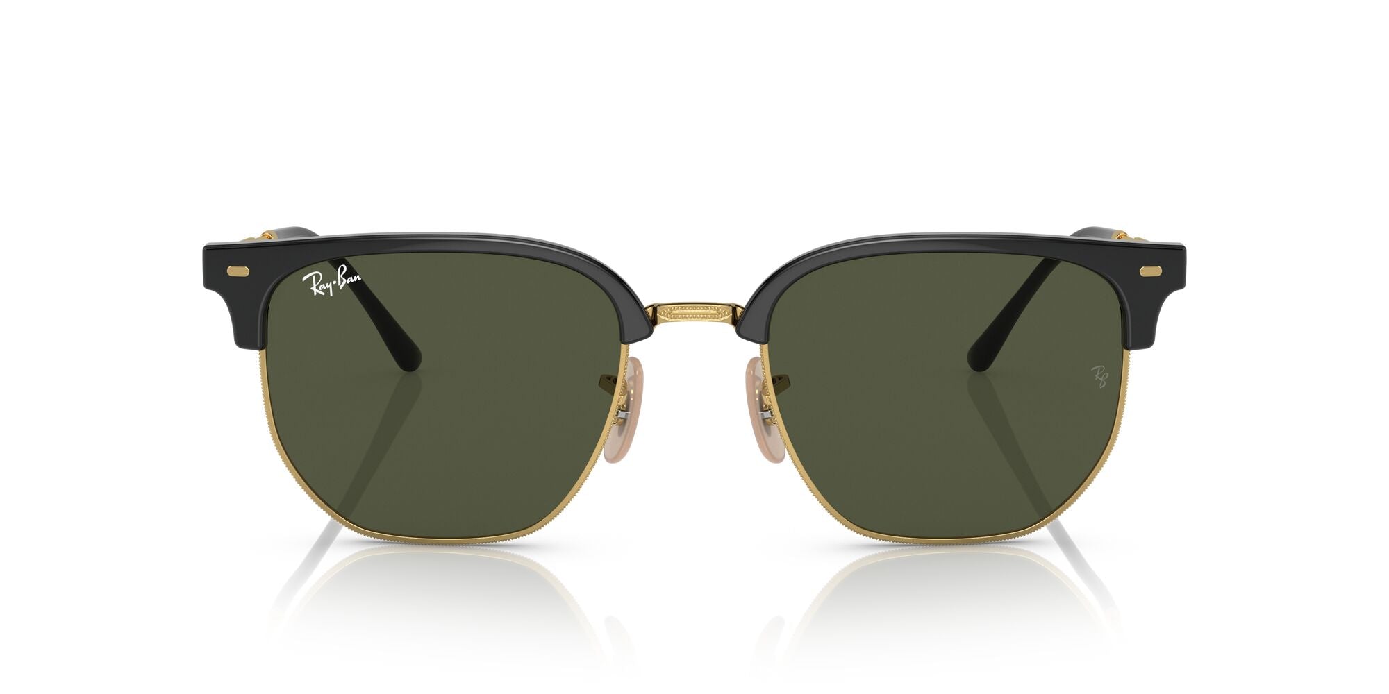 RAY-BAN NEW CLUBMASTER, 0RB4416, 601/31 Black On Gold, 53