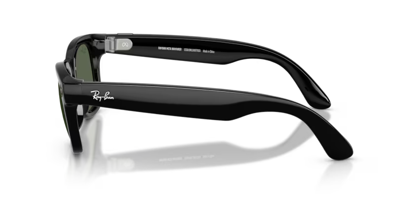 RAY-BAN, 0RW4012 Meta Wayfarer (Gen 2) 601/71, G15 GREEN SHINY BLACK, 53