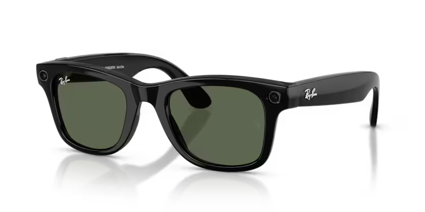RAY-BAN Meta Wayfarer (Gen 2), 0RW4012, 601/71, G15 GREEN SHINY BLACK, 50