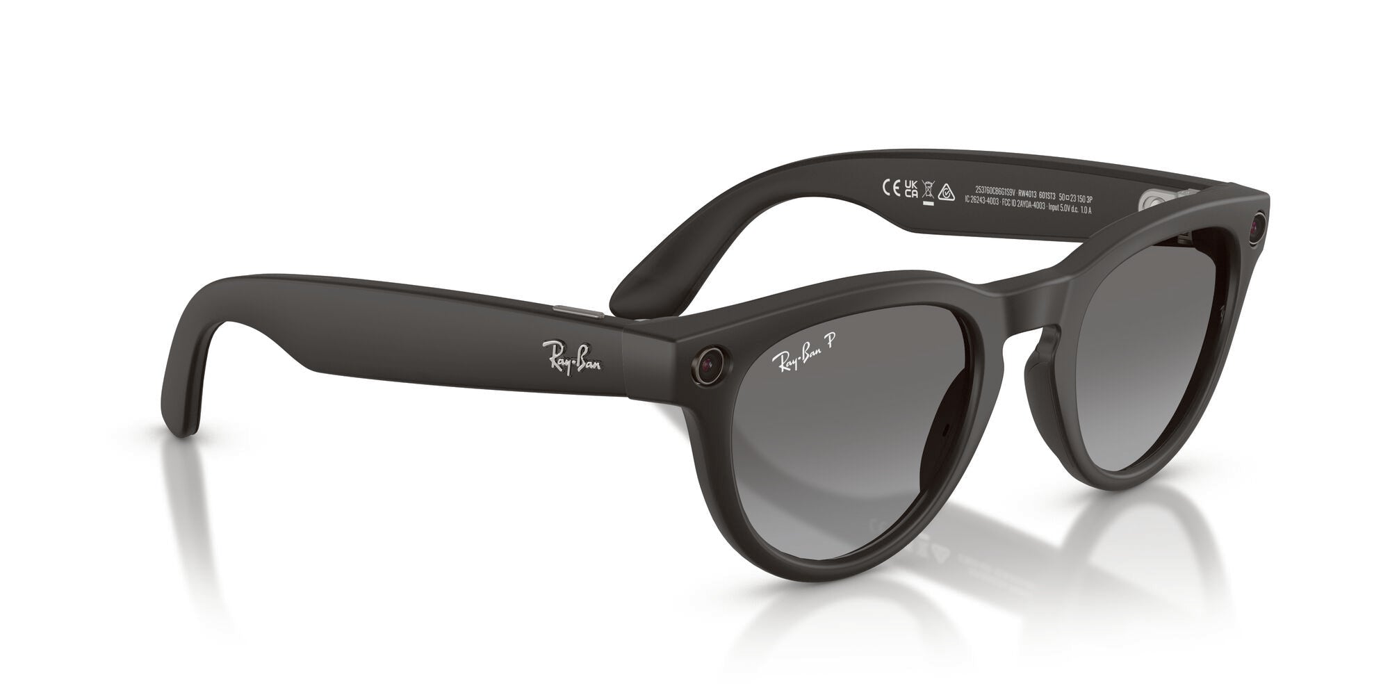 Ray-Ban Meta Wayfarer Large RW4013 601ST3 Black / Grey Gradient