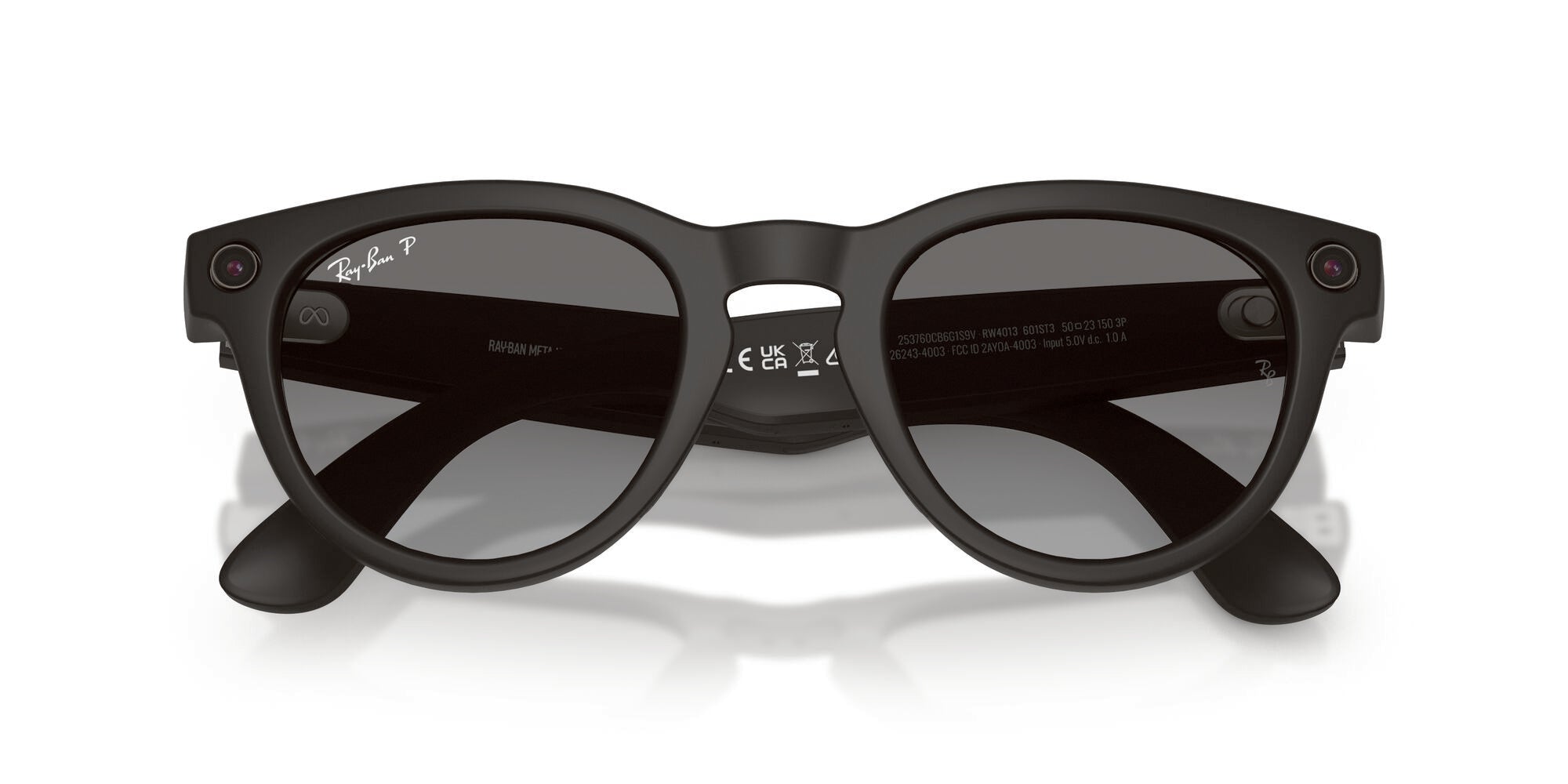 Ray-Ban Meta Wayfarer Large RW4013 601ST3 Black / Grey Gradient