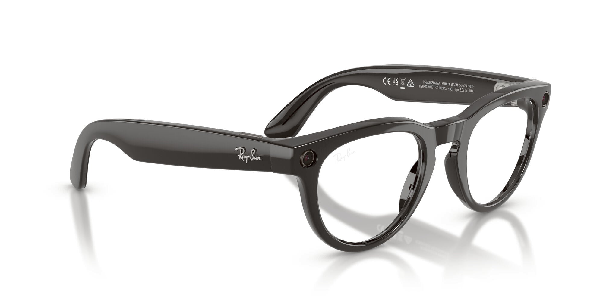 Ray-Ban Meta Wayfarer Large RW4013 601_1M Black / Gold Mirror