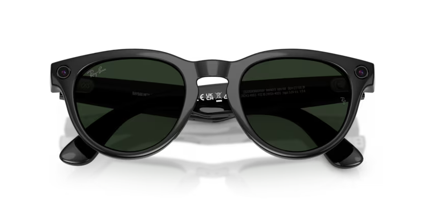 RAY-BAN, 0RW4013 Meta Headliner (Gen 2) 601/1M, TRANSITIONS® GRAPHITE GREEN SHINY BLACK, 50