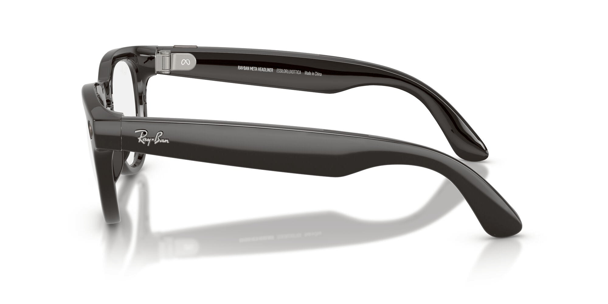Ray-Ban Meta Wayfarer Large RW4013 601_1M Black / Gold Mirror