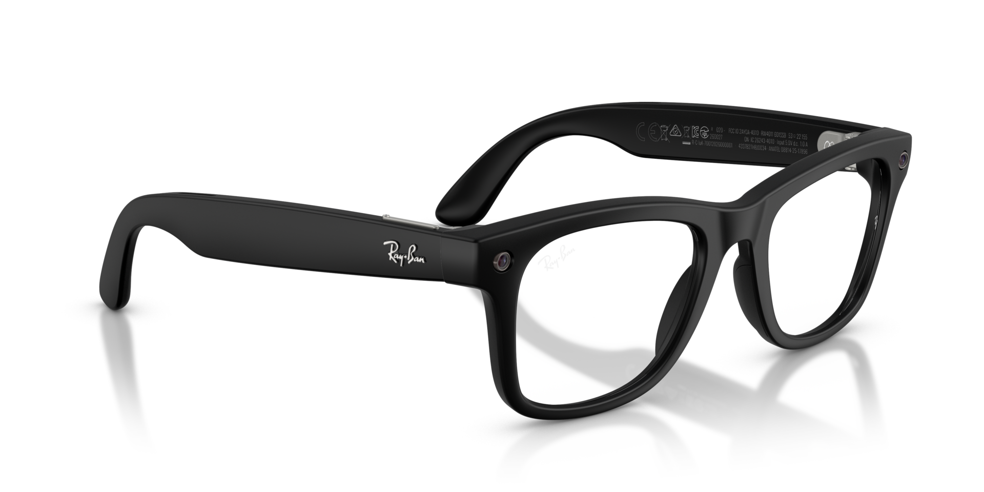 Ray-Ban Meta Wayfarer (Gen 3) Matte Black / Clear (Blue-Violet Light Filter)