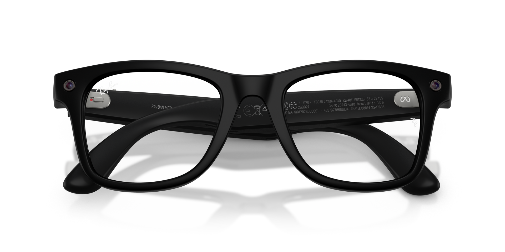 Ray-Ban Meta Wayfarer (Gen 3) Matte Black / Clear (Blue-Violet Light Filter)
