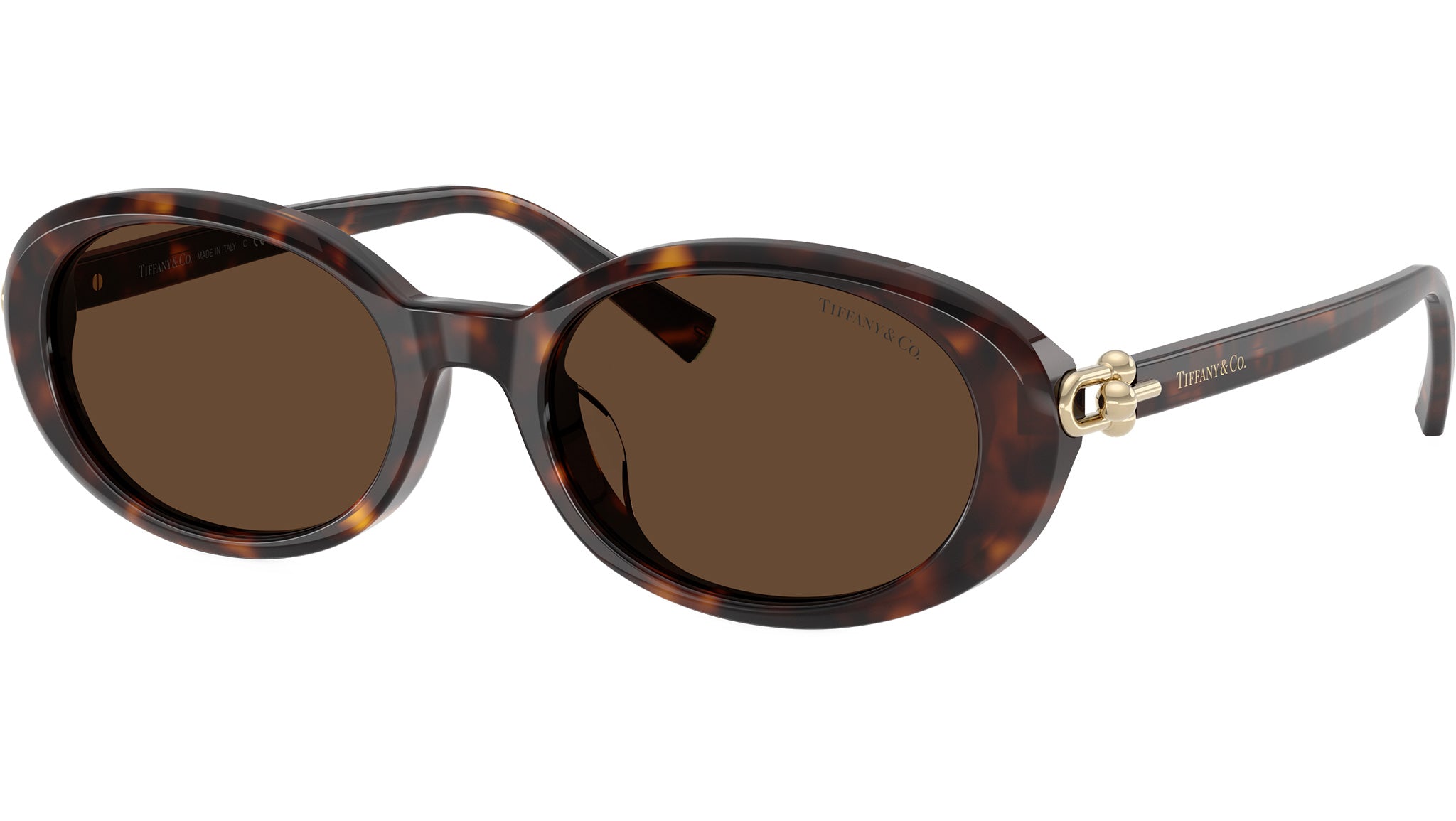 Tiffany & Co. TF4242D Havana 54mm Sunglasses — Low Bridge Fit