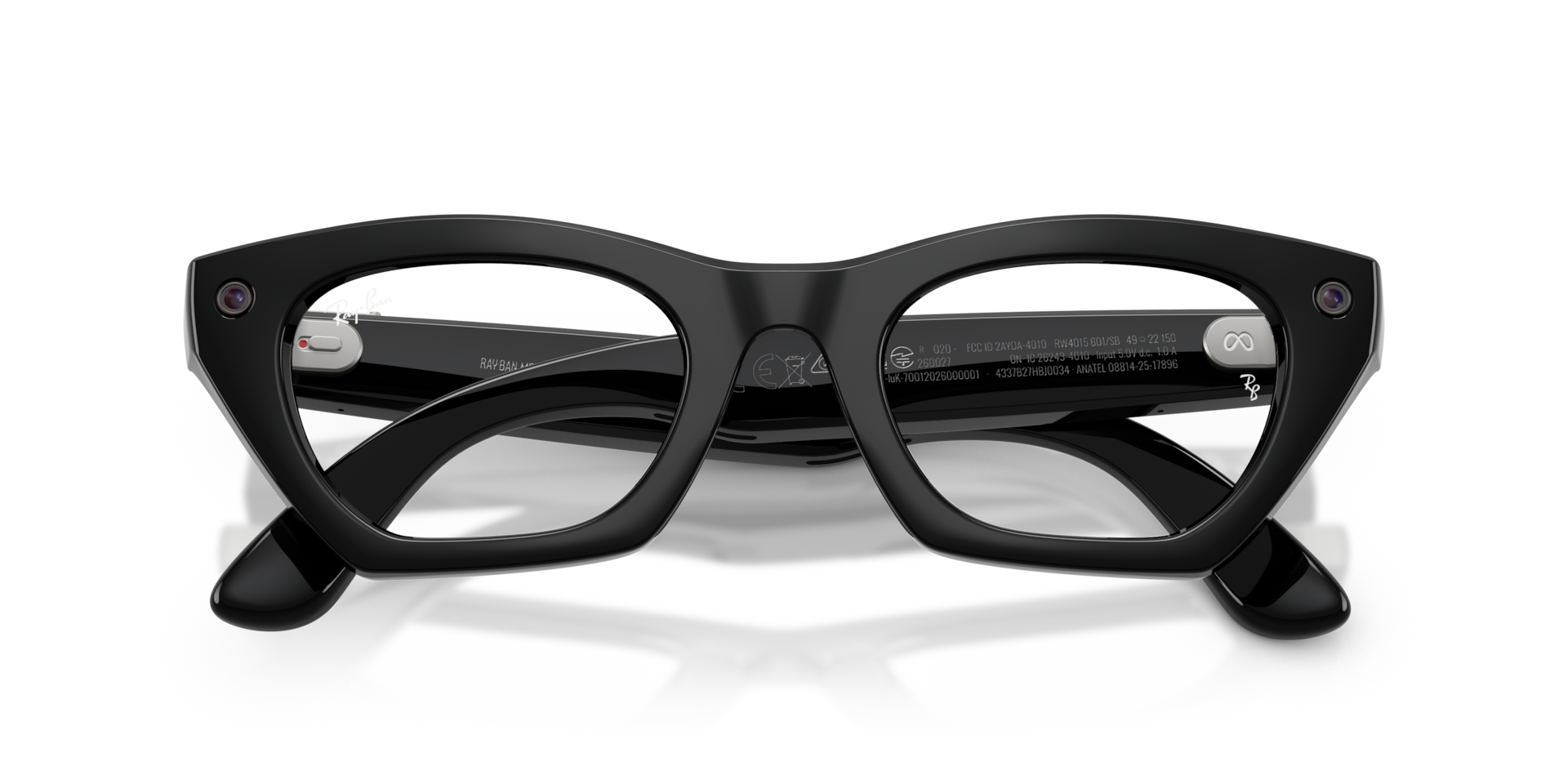 Ray-Ban Meta Zena (Gen 3) Shiny Black / Clear (Blue-Violet Light Filter)