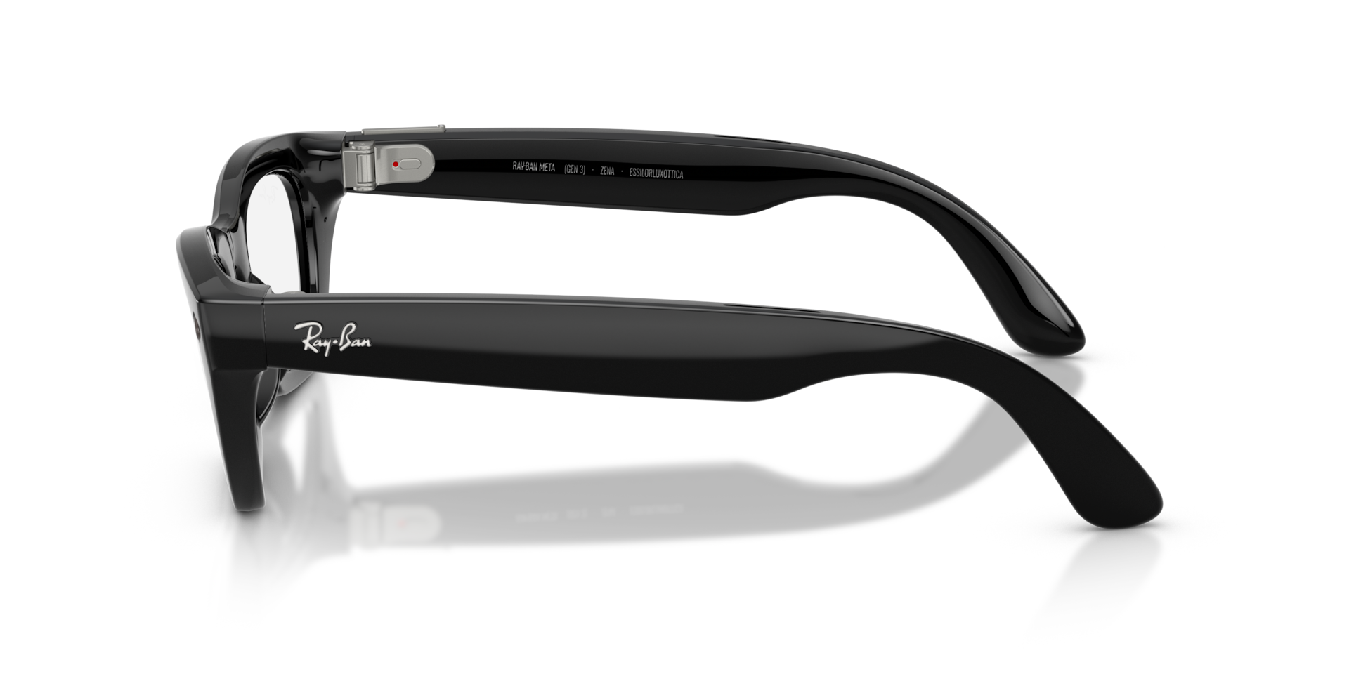 Ray-Ban Meta Zena (Gen 3) Shiny Black / Clear (Blue-Violet Light Filter)