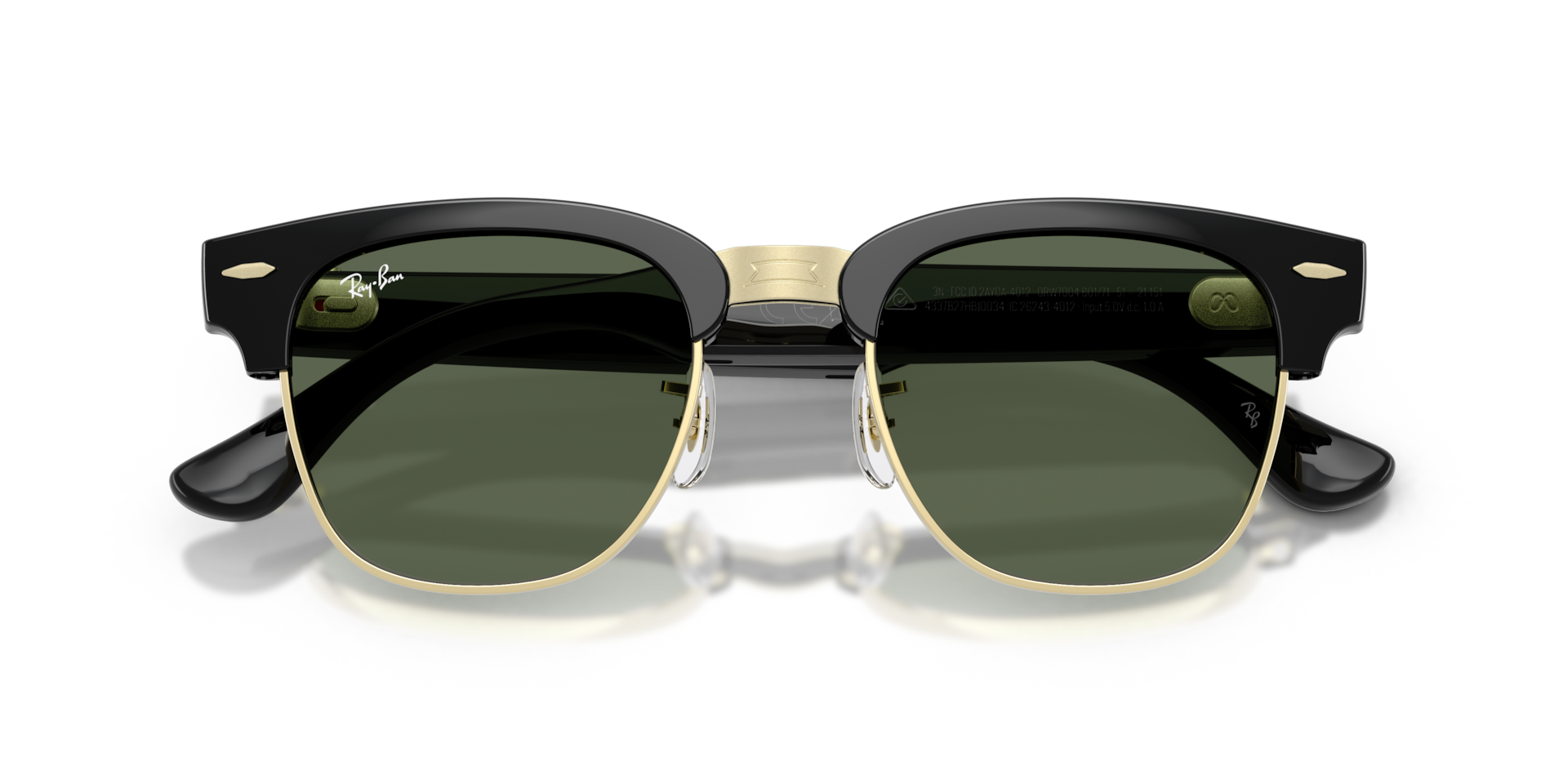 Ray-Ban Meta Audio Clubmaster Shiny Black / G15 Green