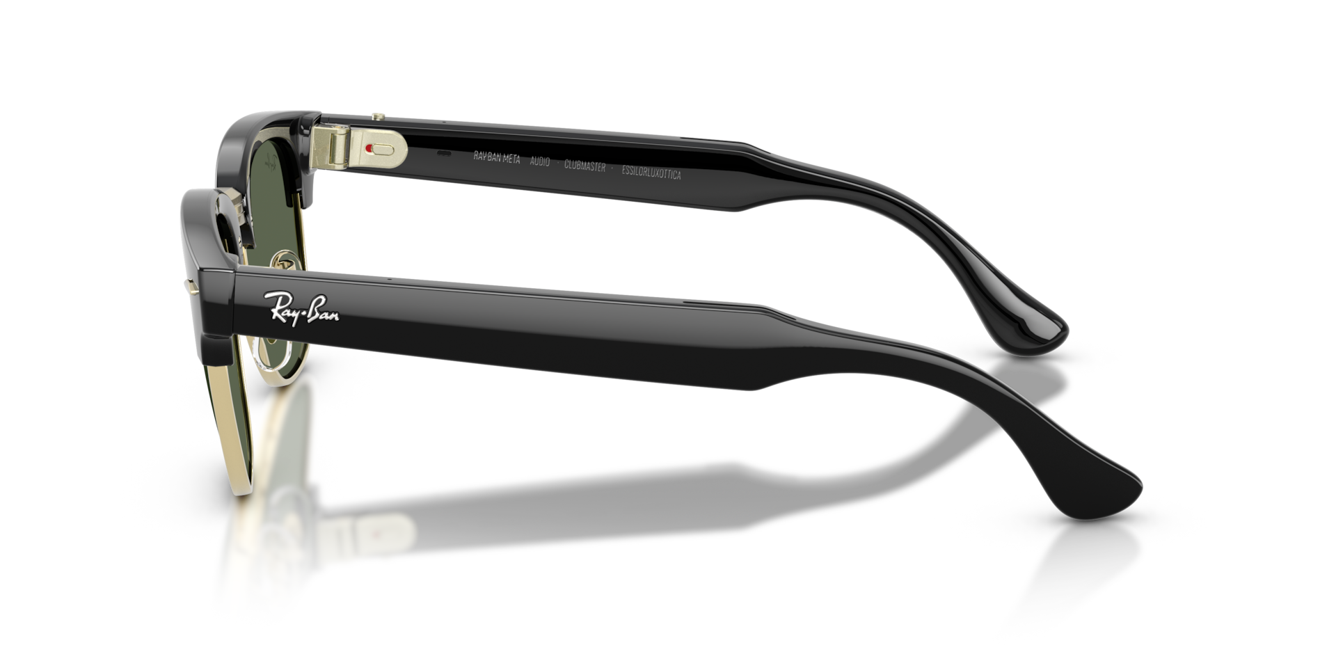 Ray-Ban Meta Audio Clubmaster Shiny Black / G15 Green