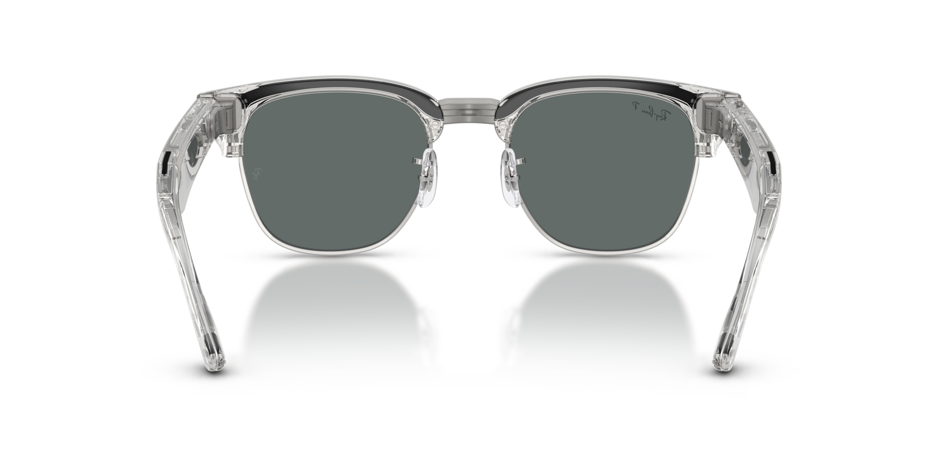Ray-Ban Meta Audio Clubmaster Transparent Iron Grey / Polarised Dark Grey