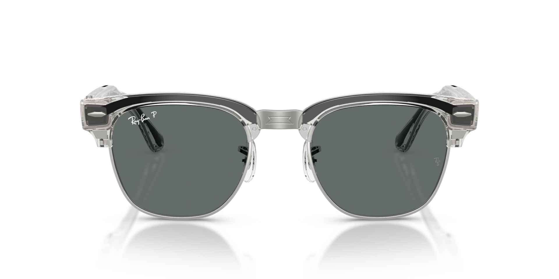 Ray-Ban Meta Audio Clubmaster Transparent Iron Grey / Polarised Dark Grey
