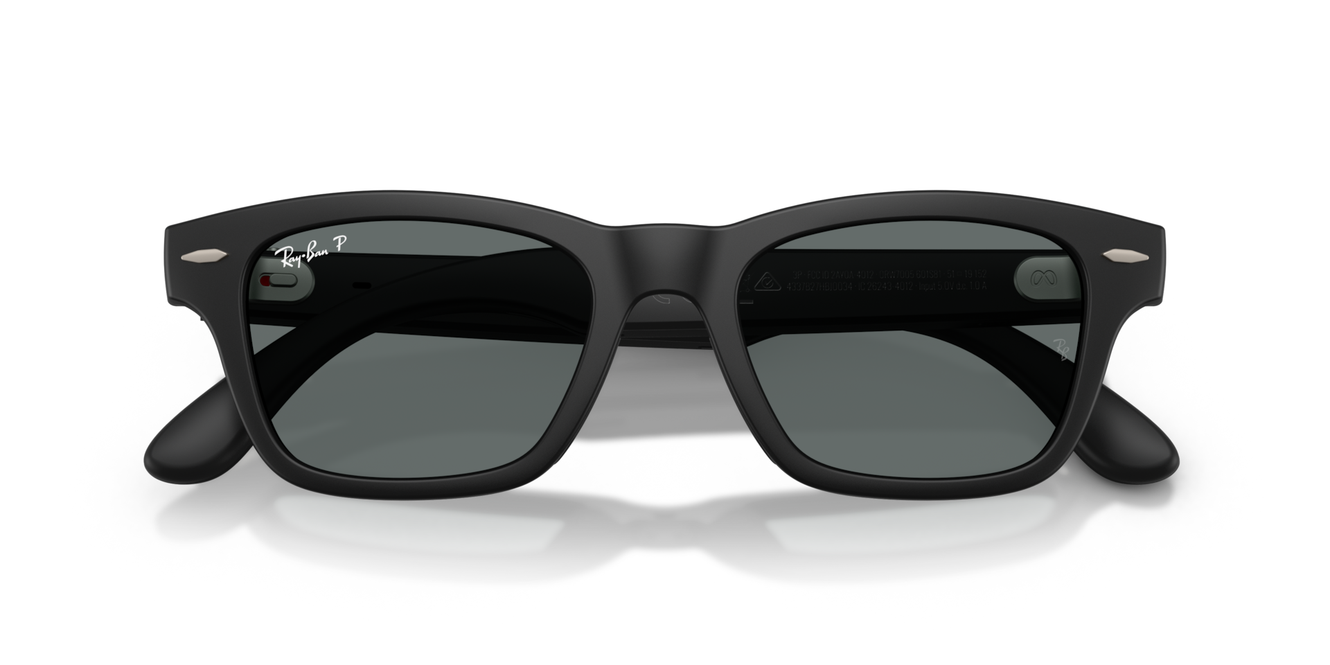 Ray-Ban Meta Audio Mr Burbank Matte Black / Polarised Dark Grey