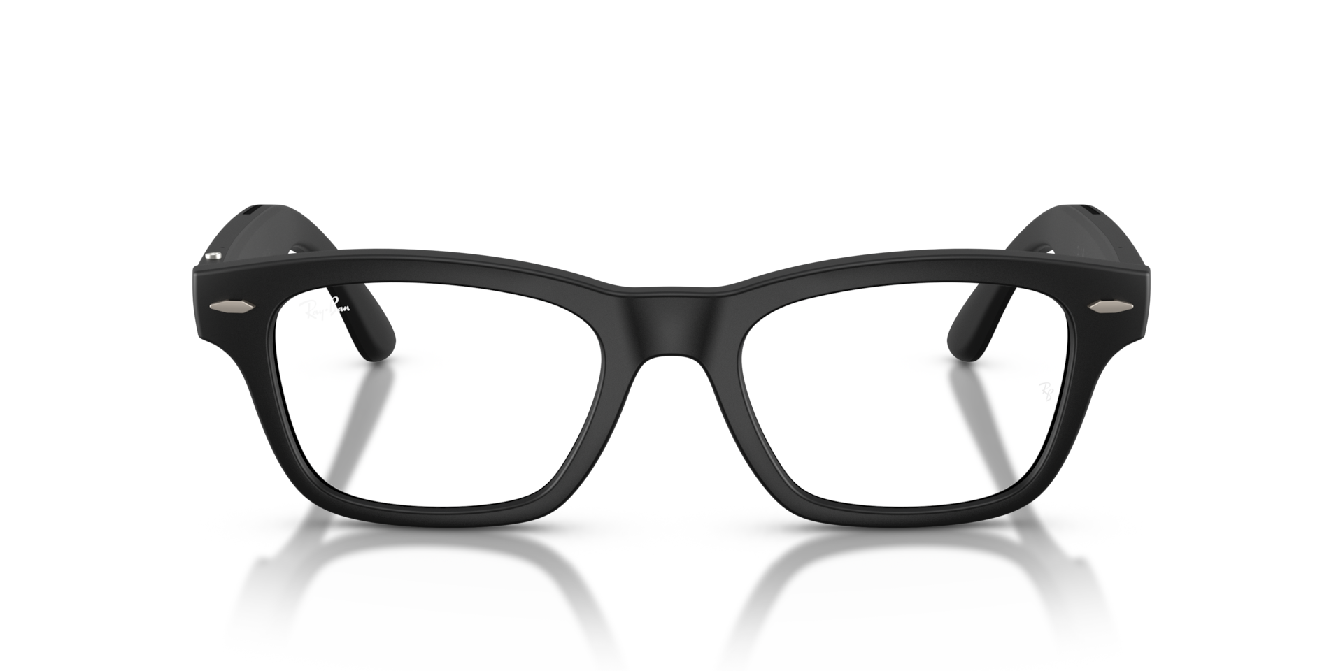 Ray-Ban Meta Audio Mr Burbank Matte Black / Clear (Blue-Violet Light Filter)