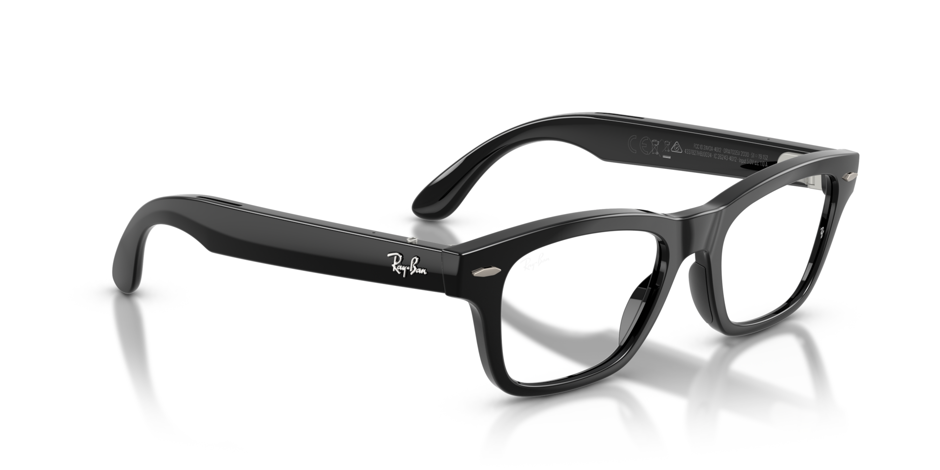 Ray-Ban Meta Audio Mr Burbank Optics Shiny Black