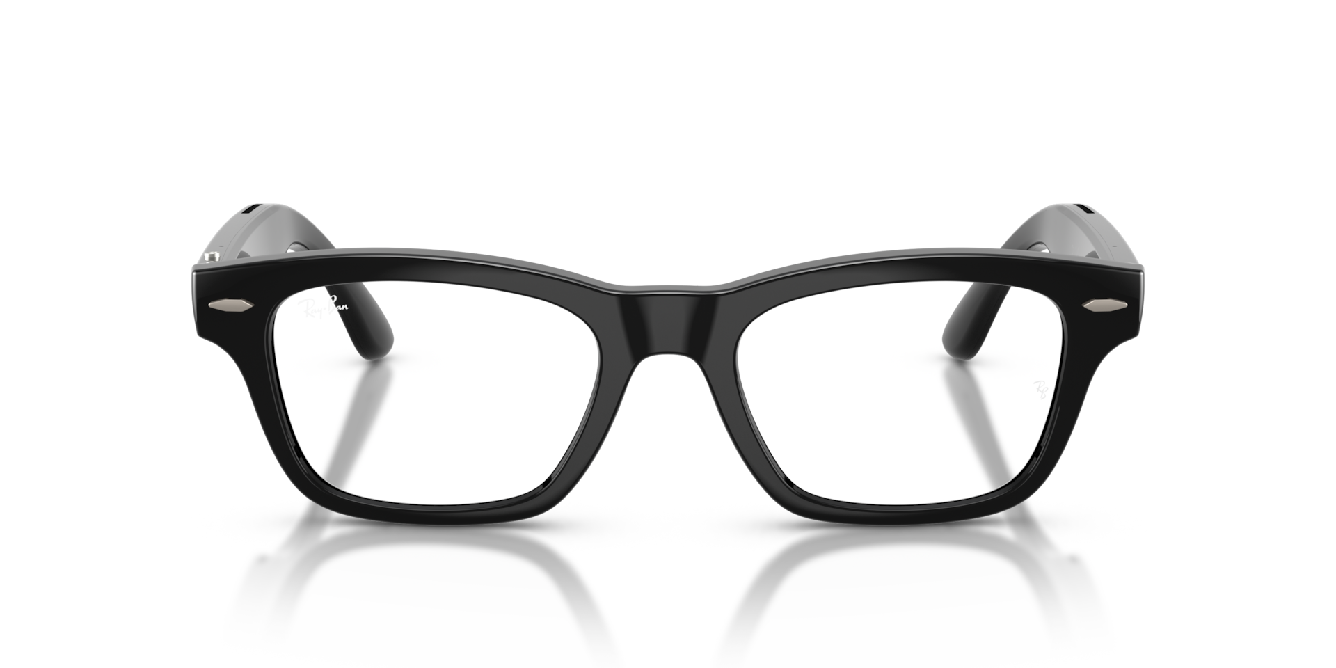 Ray-Ban Meta Audio Mr Burbank Shiny Black / Transitions Grey