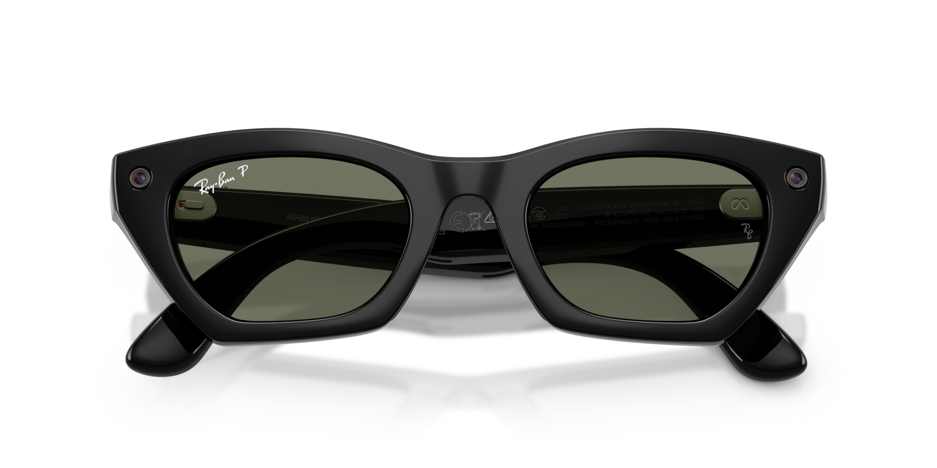 Ray-Ban Meta Zena (Gen 3) Shiny Black / Polarised Green