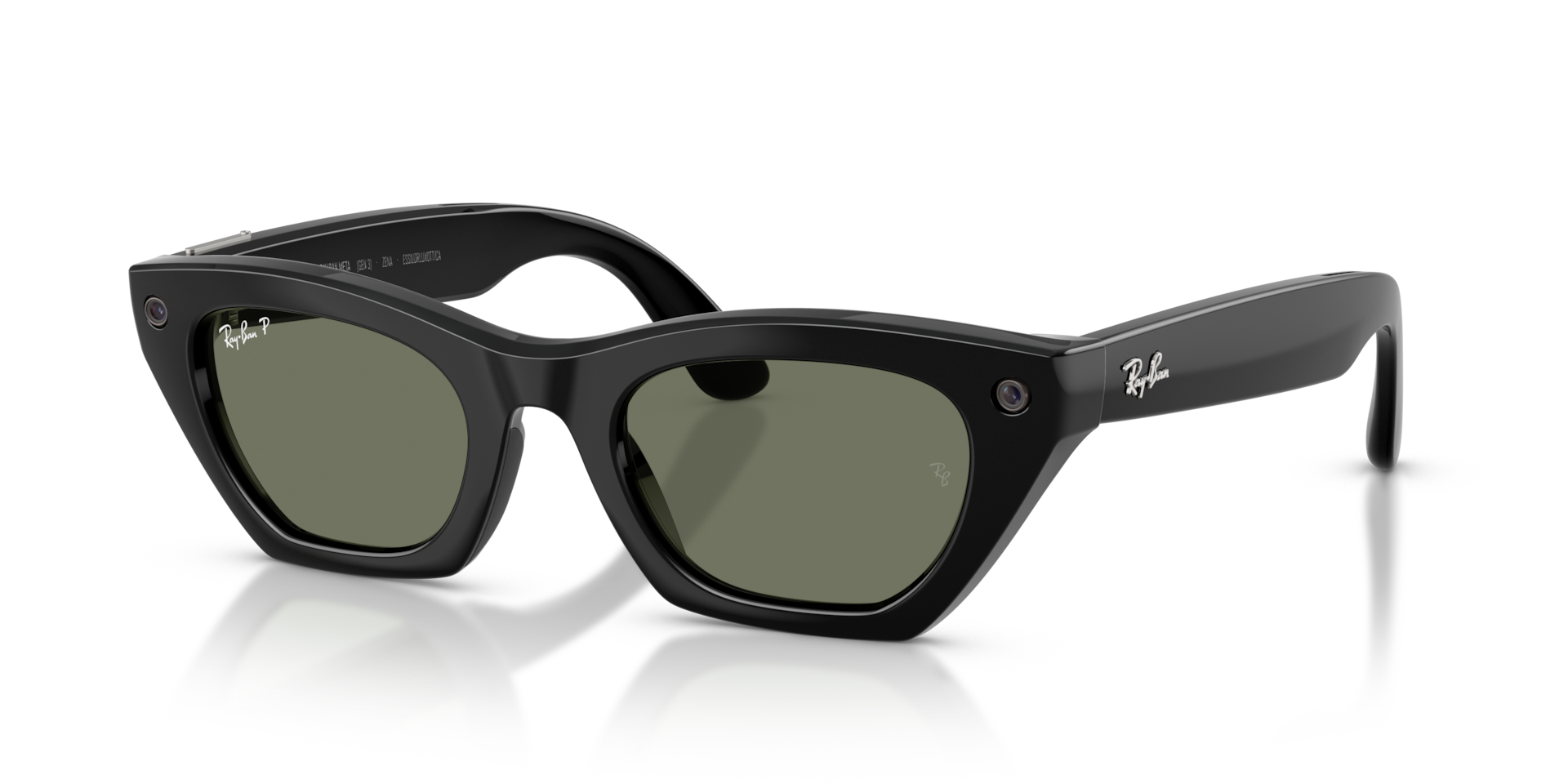 Ray-Ban Meta Zena (Gen 3) Shiny Black / Polarised Green