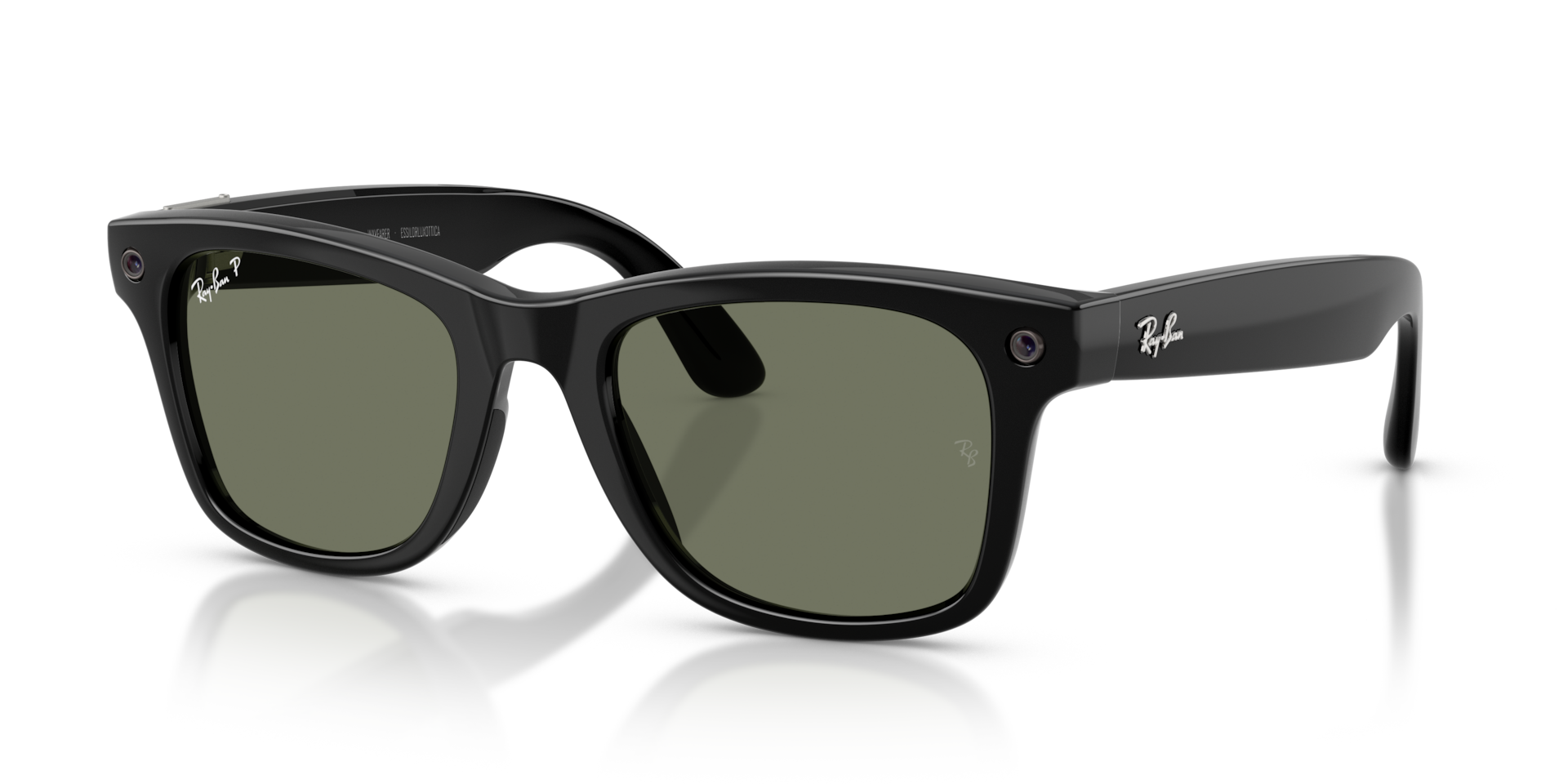 Ray-Ban Meta Wayfarer (Gen 3) Shiny Black / Polarised Green
