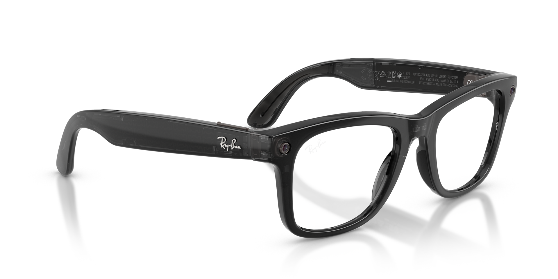 Ray-Ban Meta Wayfarer (Gen 3) Transparent Black / Transitions Aquamarine