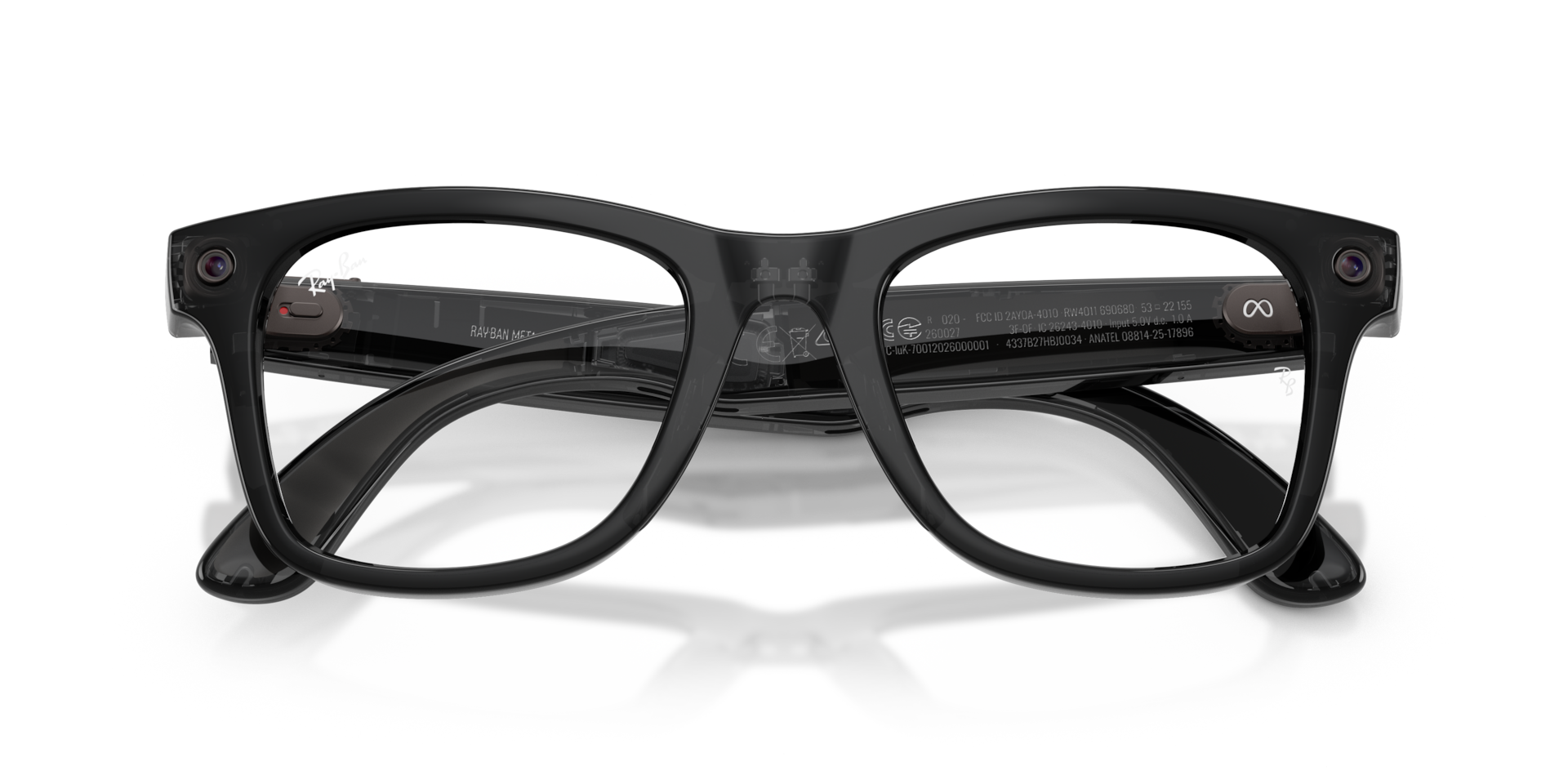 Ray-Ban Meta Wayfarer (Gen 3) Transparent Black / Transitions Aquamarine