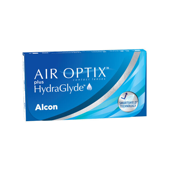 Air Optix plus HydraGlyde contact lens box