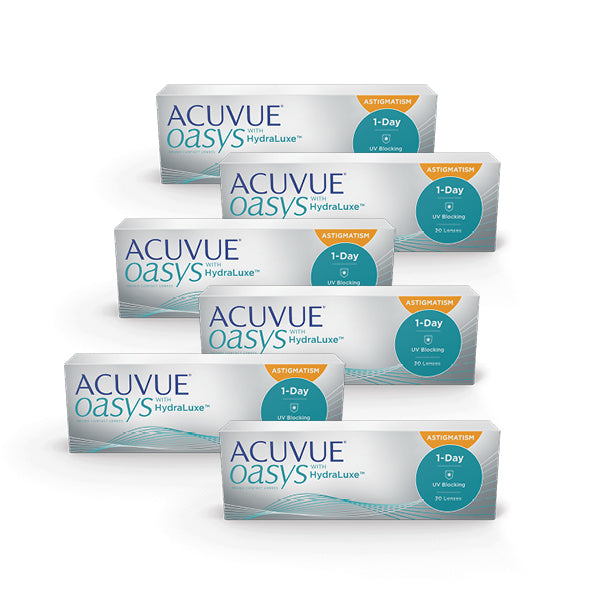 Acuvue Oasys 1-Day for Astigmatism 90 Pack Contact Lenses (2 packs)