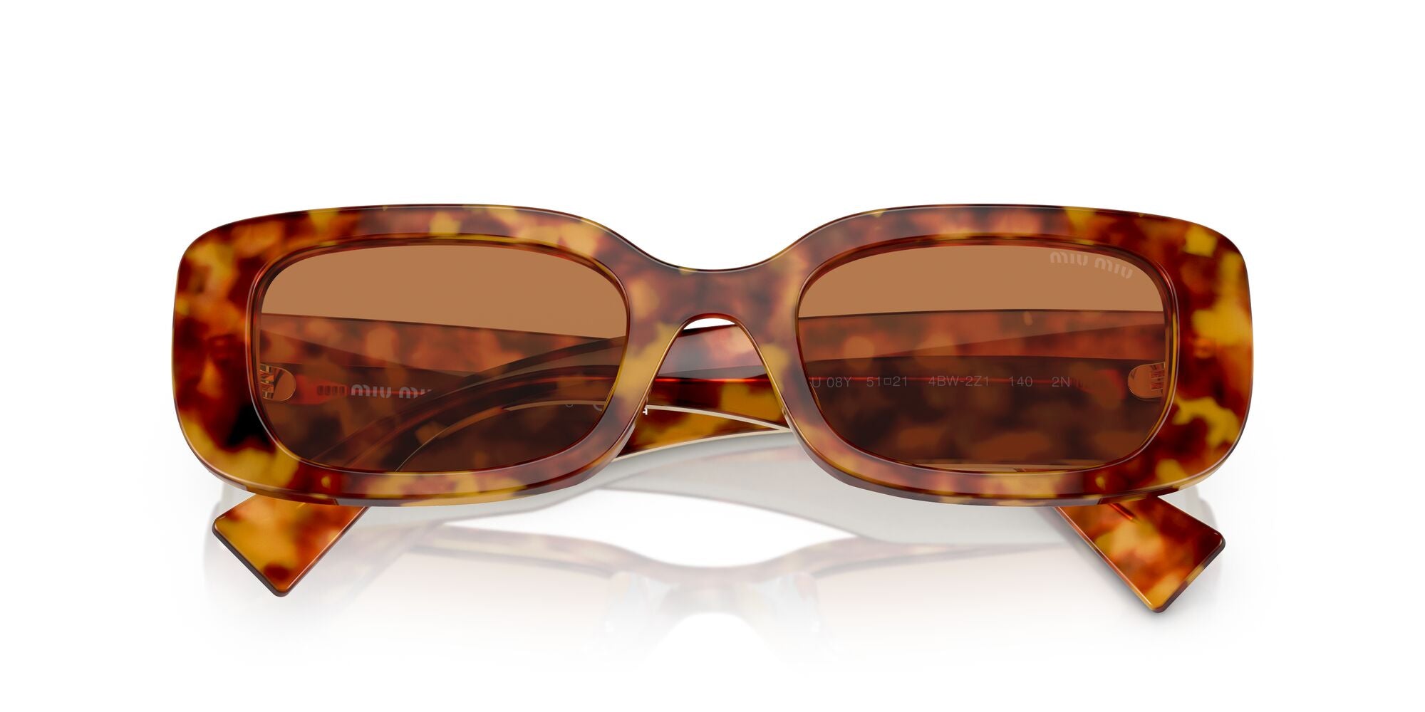 Miu Miu MU 08YS 4BW2Z1 Light Havana 51mm Sunglasses
