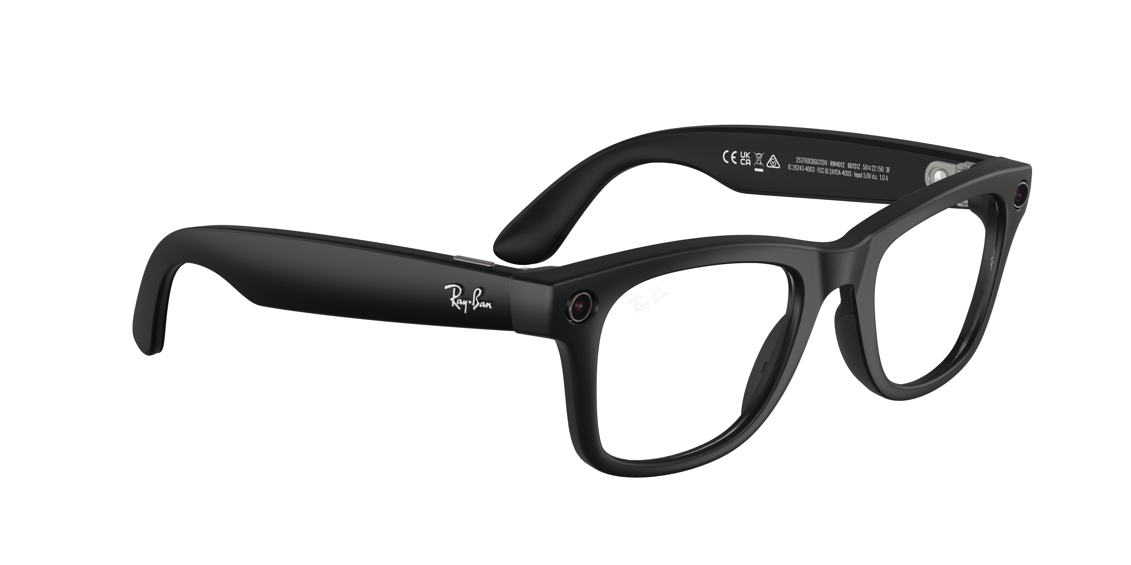RAY-BAN, 0RW4006 Meta Wayfarer (Gen 1), Transitions Black, 50