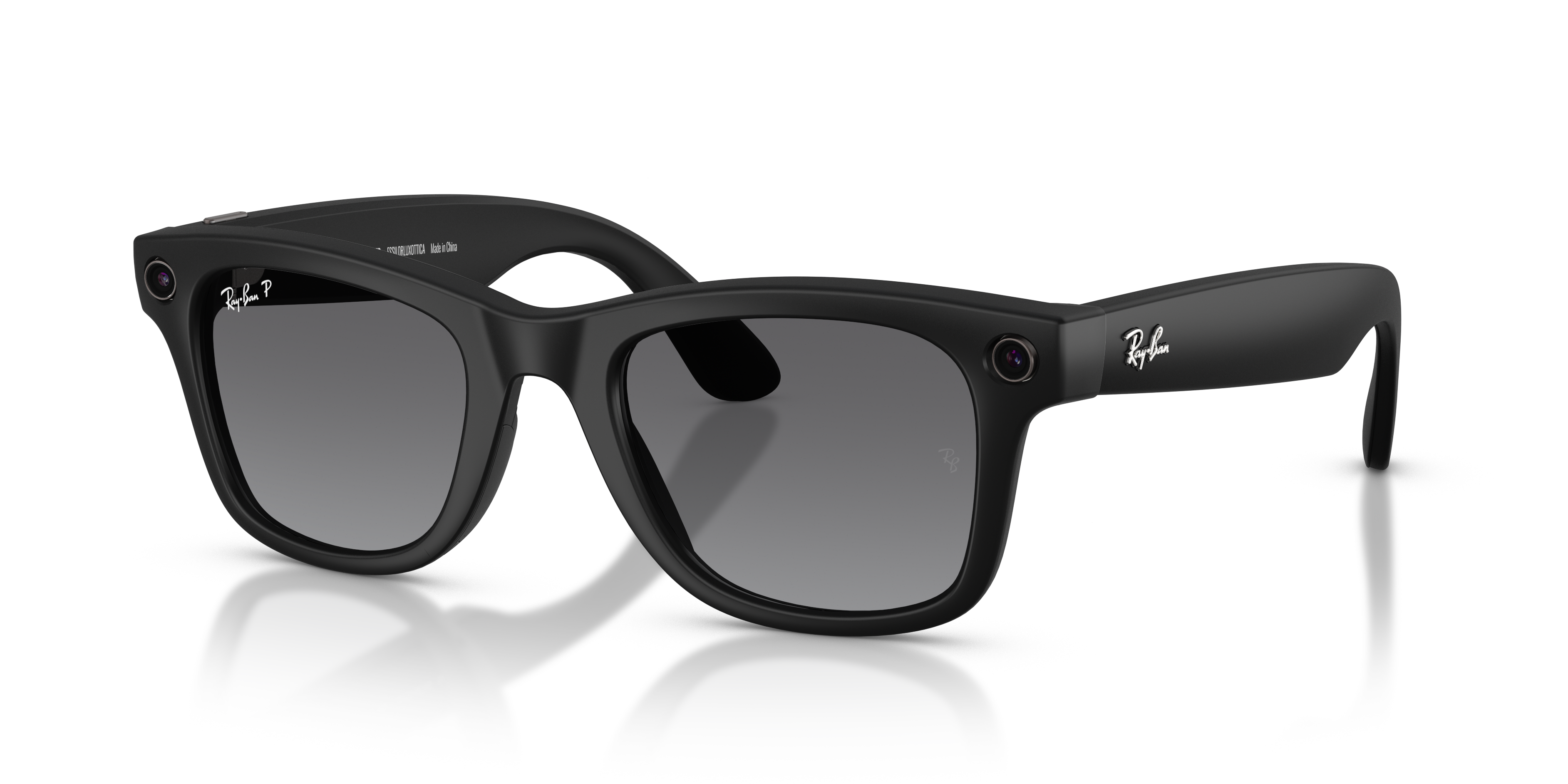 RAY-BAN Meta Wayfarer (Gen 1), 0RW4008, Polarised Grey Graphite Black, 53