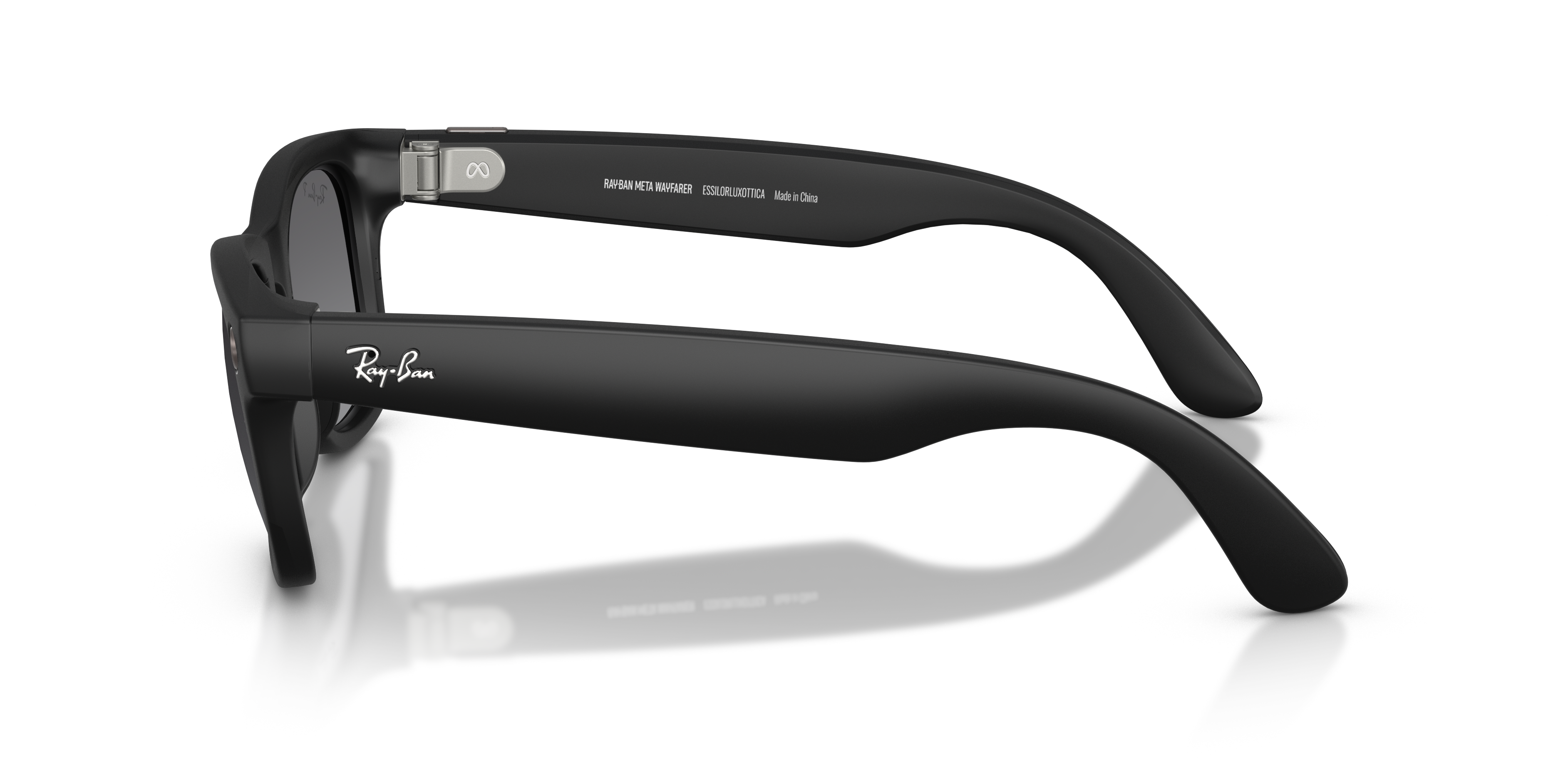 RAY-BAN Meta Wayfarer (Gen 1), 0RW4008, Polarised Grey Graphite Black, 53