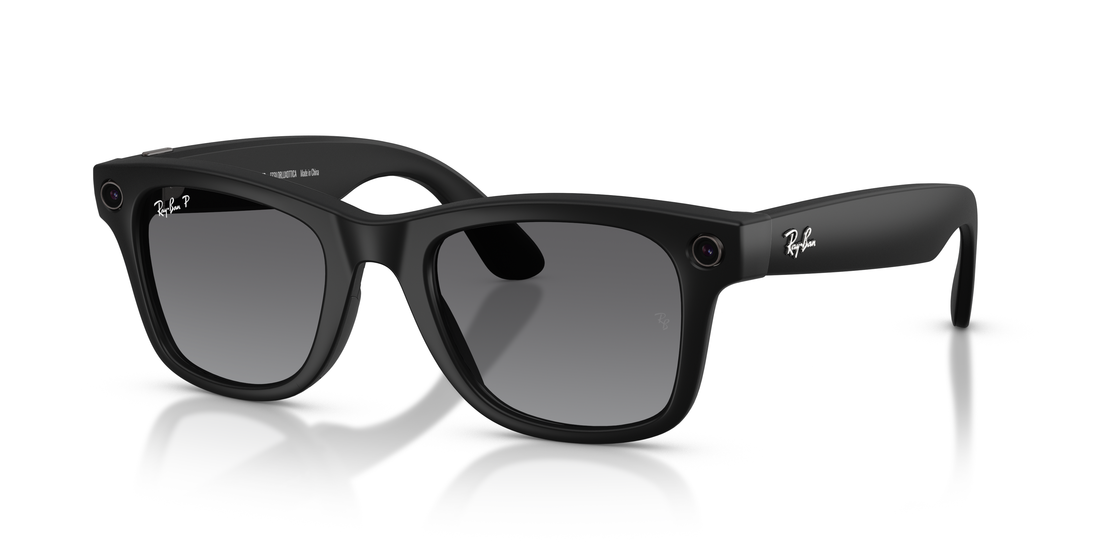 RAY-BAN Meta Wayfarer (Gen 1), 0RW4008, Polarised Grey Graphite Black, 53