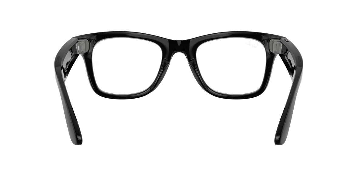RAY-BAN, 0RW4012 Meta Wayfarer (Gen 2) 601/1M, TRANSITIONS® GRAPHITE GREEN SHINY BLACK, 53