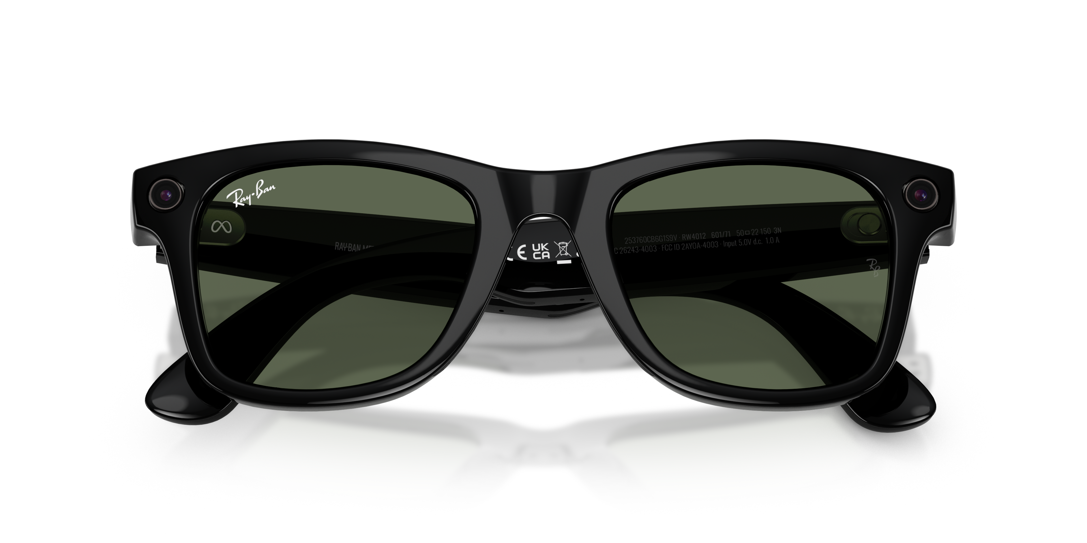 RAY-BAN, 0RW4006 Meta Wayfarer (Gen 1), G-15 Green Black, 50
