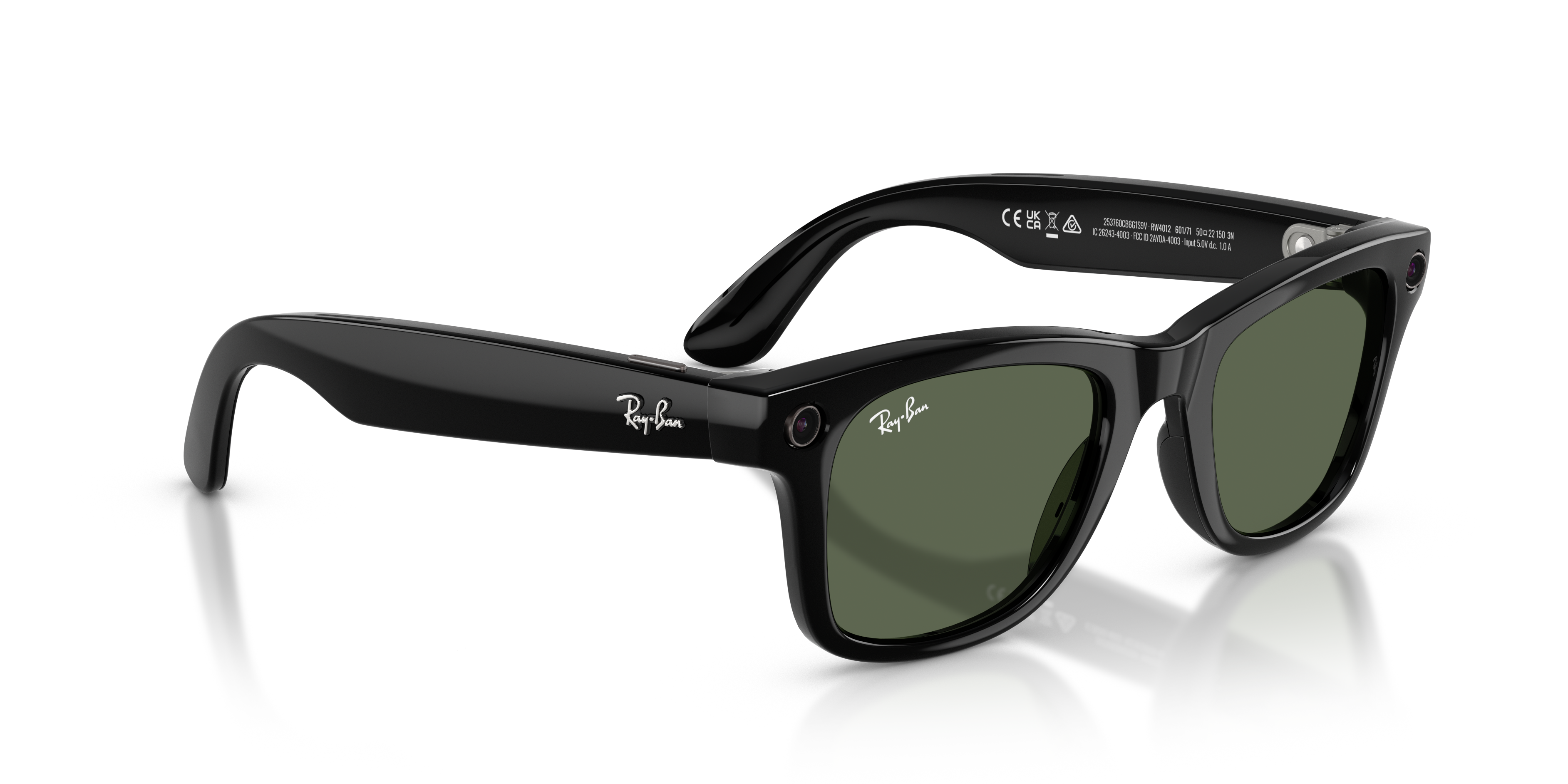 RAY-BAN, 0RW4006 Meta Wayfarer (Gen 1), G-15 Green Black, 50
