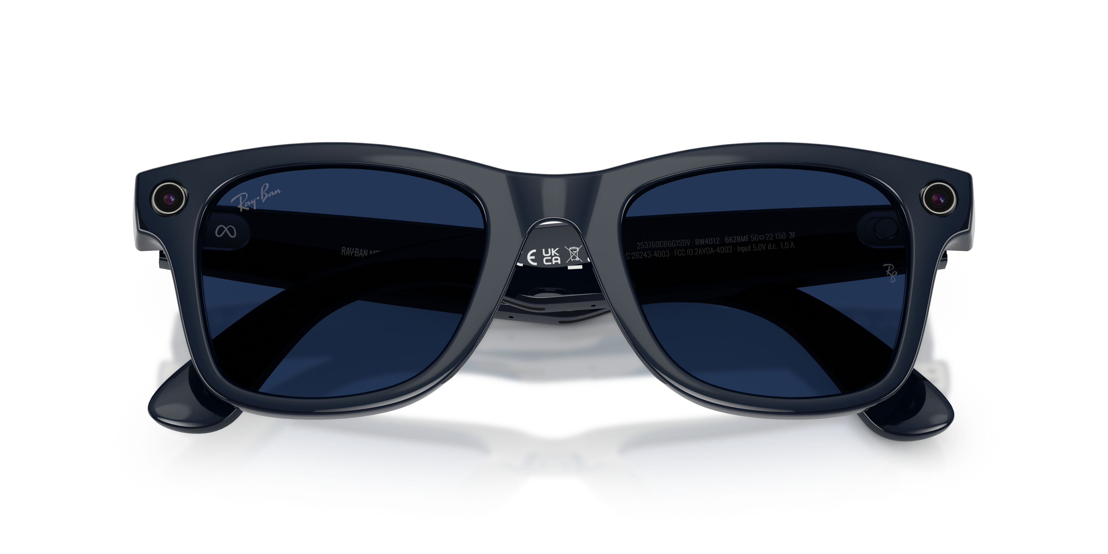 RAY-BAN, 0RW4012 Meta Wayfarer (Gen 2) 6628MF, TRANSITIONS® SAPPHIRE SHINY COSMIC BLUE, 53