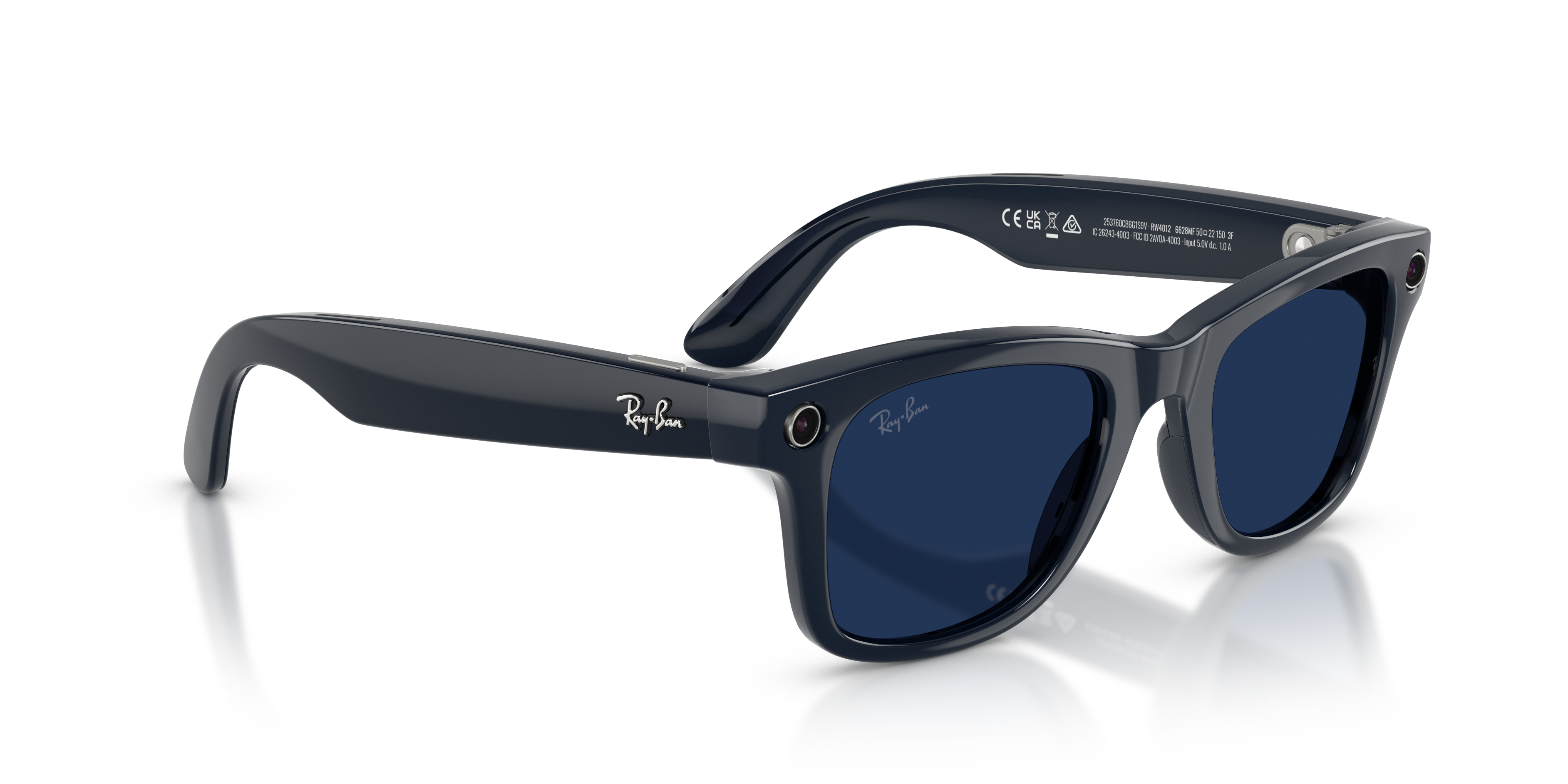 RAY-BAN, 0RW4012 Meta Wayfarer (Gen 2) 6628MF, TRANSITIONS® SAPPHIRE SHINY COSMIC BLUE, 53