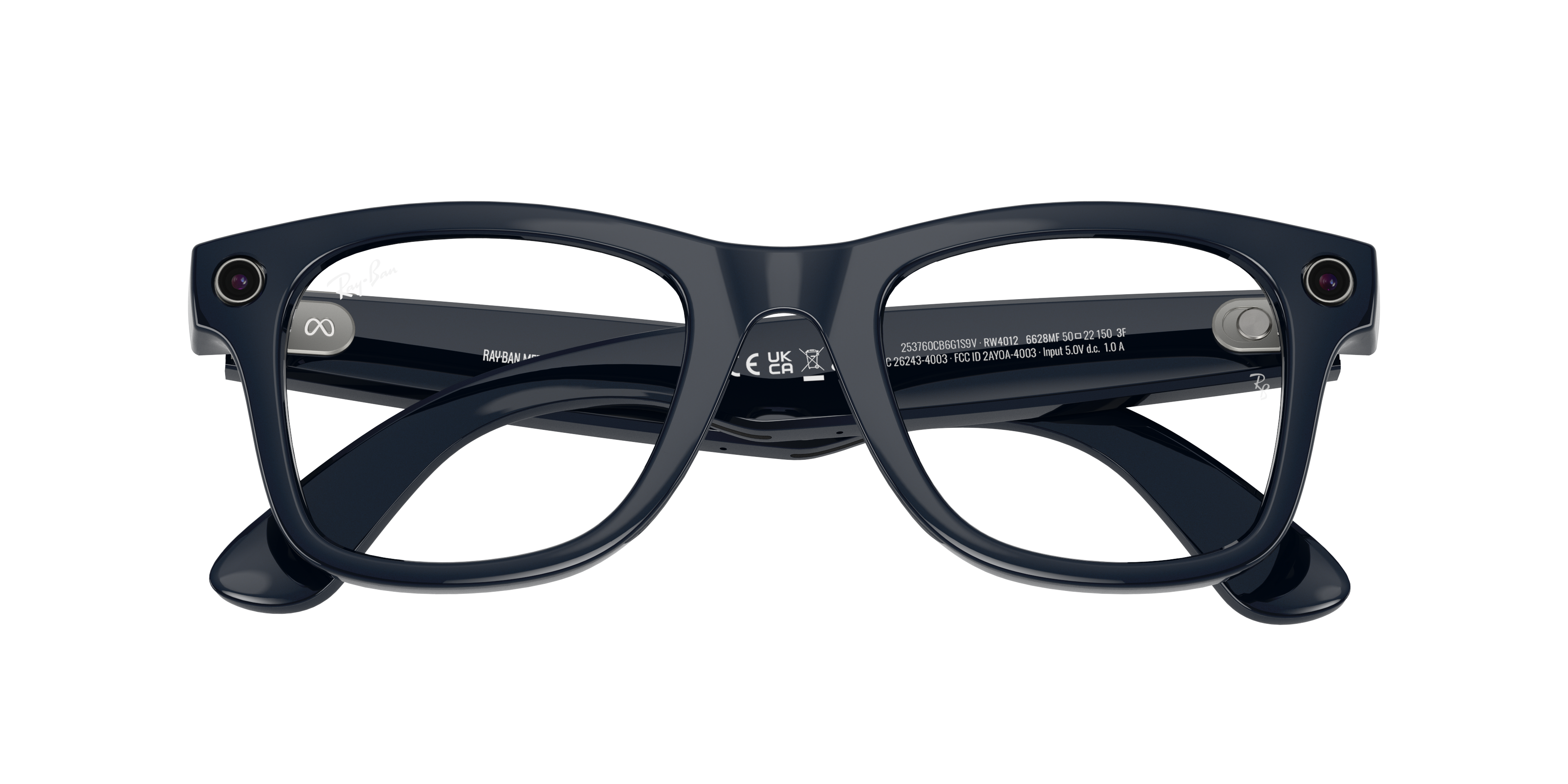 RAY-BAN, 0RW4012 Meta Wayfarer (Gen 2) 6628MF, TRANSITIONS® SAPPHIRE SHINY COSMIC BLUE, 50