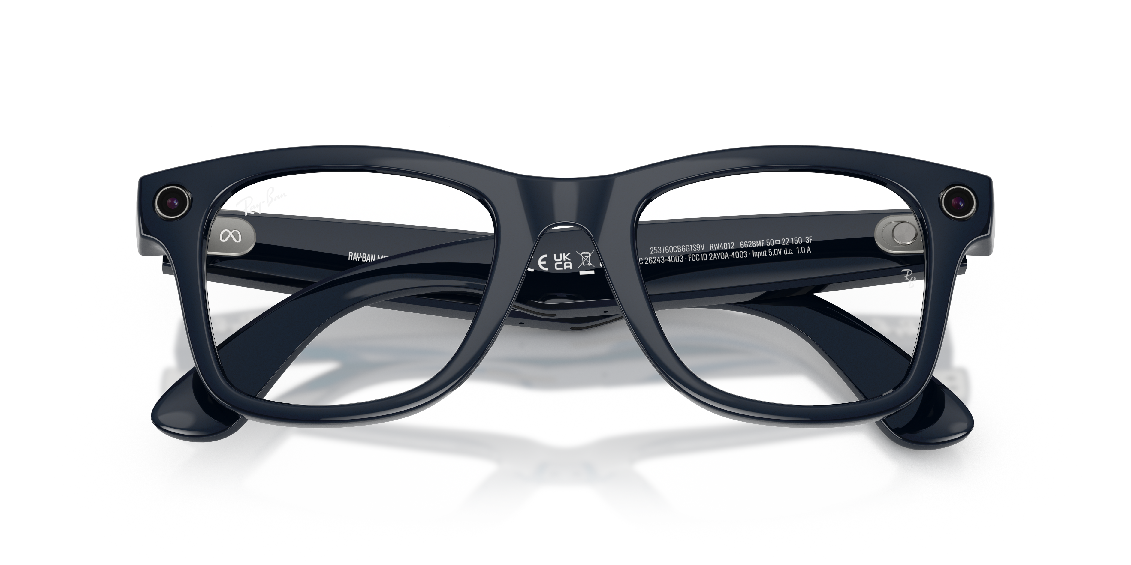 RAY-BAN, 0RW4012 Meta Wayfarer (Gen 2) 6628MF, TRANSITIONS® SAPPHIRE SHINY COSMIC BLUE, 53