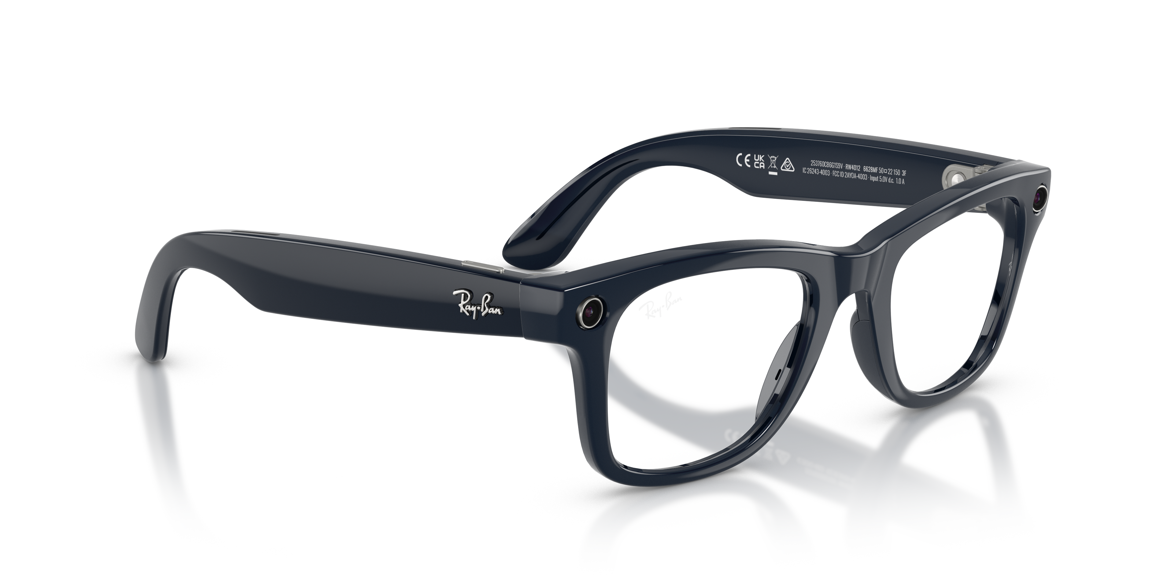 RAY-BAN, 0RW4012 Meta Wayfarer (Gen 2) 6628MF, TRANSITIONS® SAPPHIRE SHINY COSMIC BLUE, 53