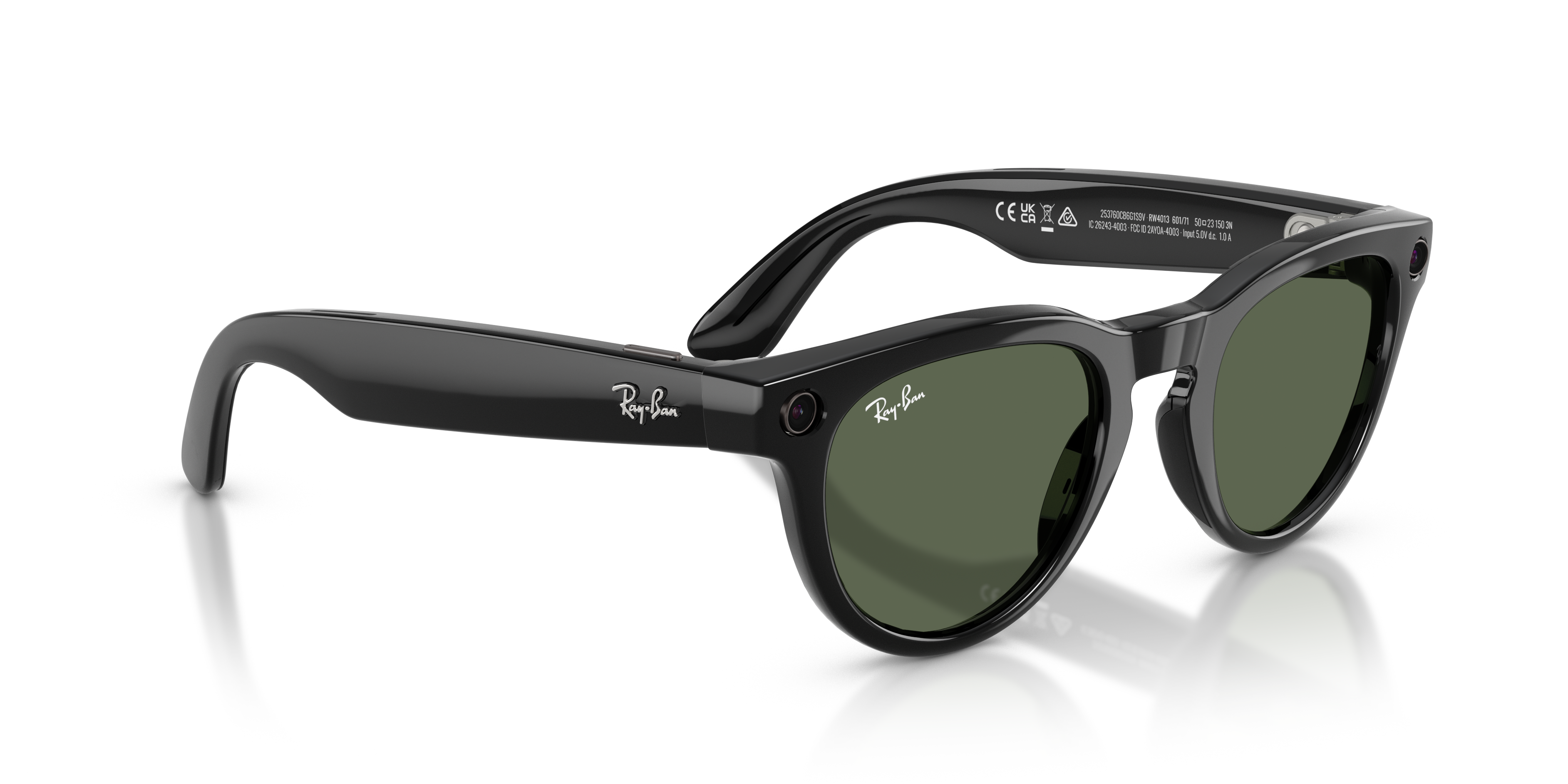RAY-BAN, 0RW4013 Meta HeadlinerF (Gen 2) 601/71, G15 GREEN SHINY BLACK, 51